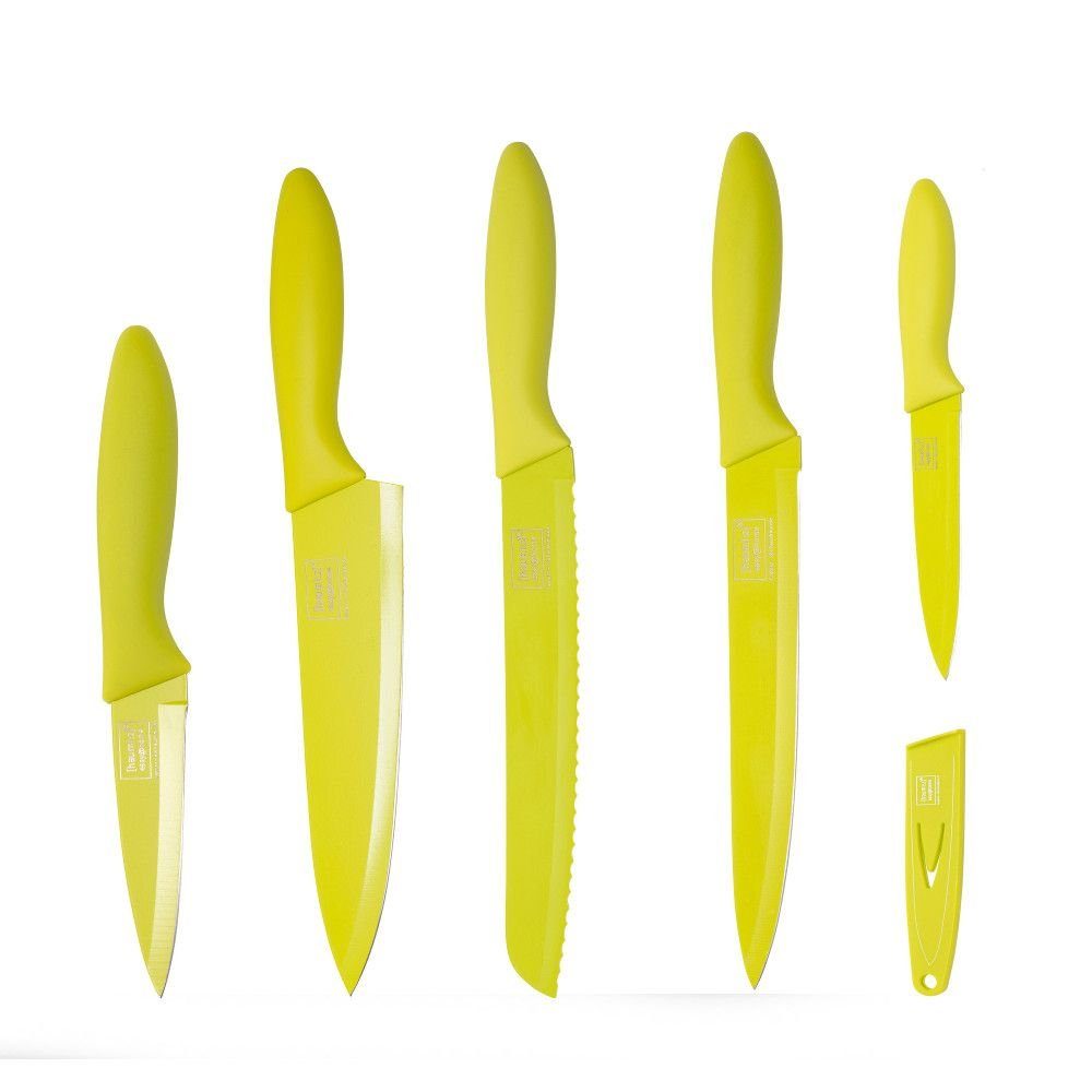 homiez Messer-Set ColourCut (1-tlg), Schälmesser Allzweckmesser Schinkenmesser, Brotmesser und Kochmesser
