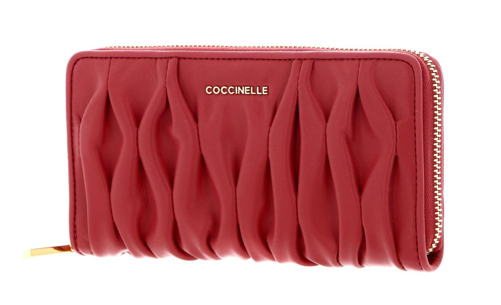COCCINELLE Geldbörse Metallic Goodie, aus echtem Rindsleder