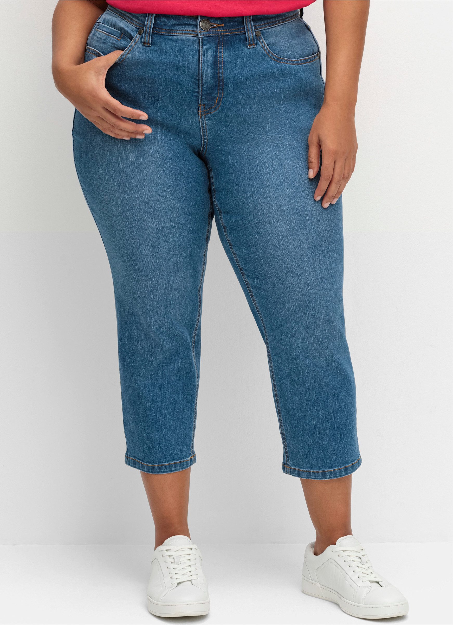 Sheego Jeansshorts 7/8-Jeans normal günstig online kaufen