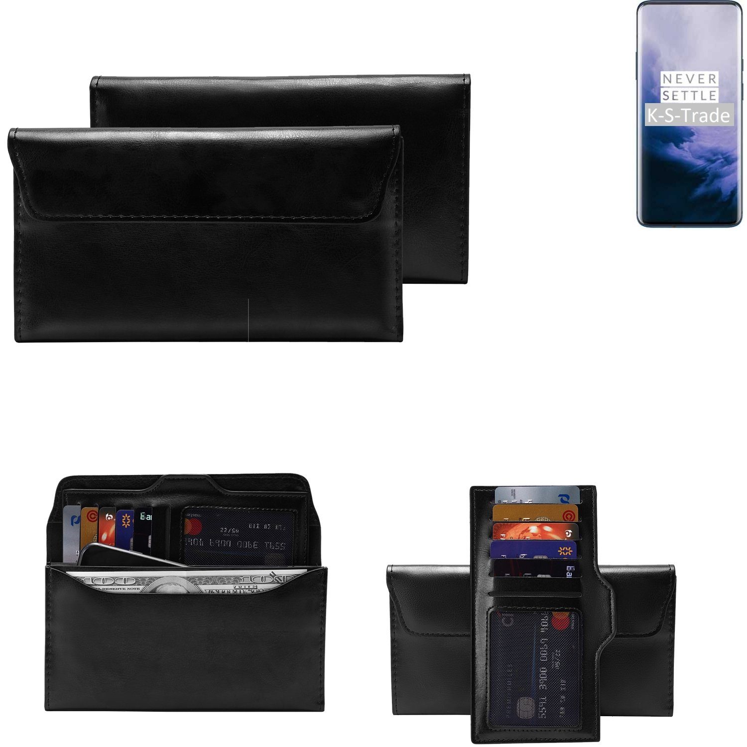 K-S-Trade Handyhülle für OnePlus 7T Pro, Handy Hülle Schutz Hülle Tasche Schutz Case Handytasche