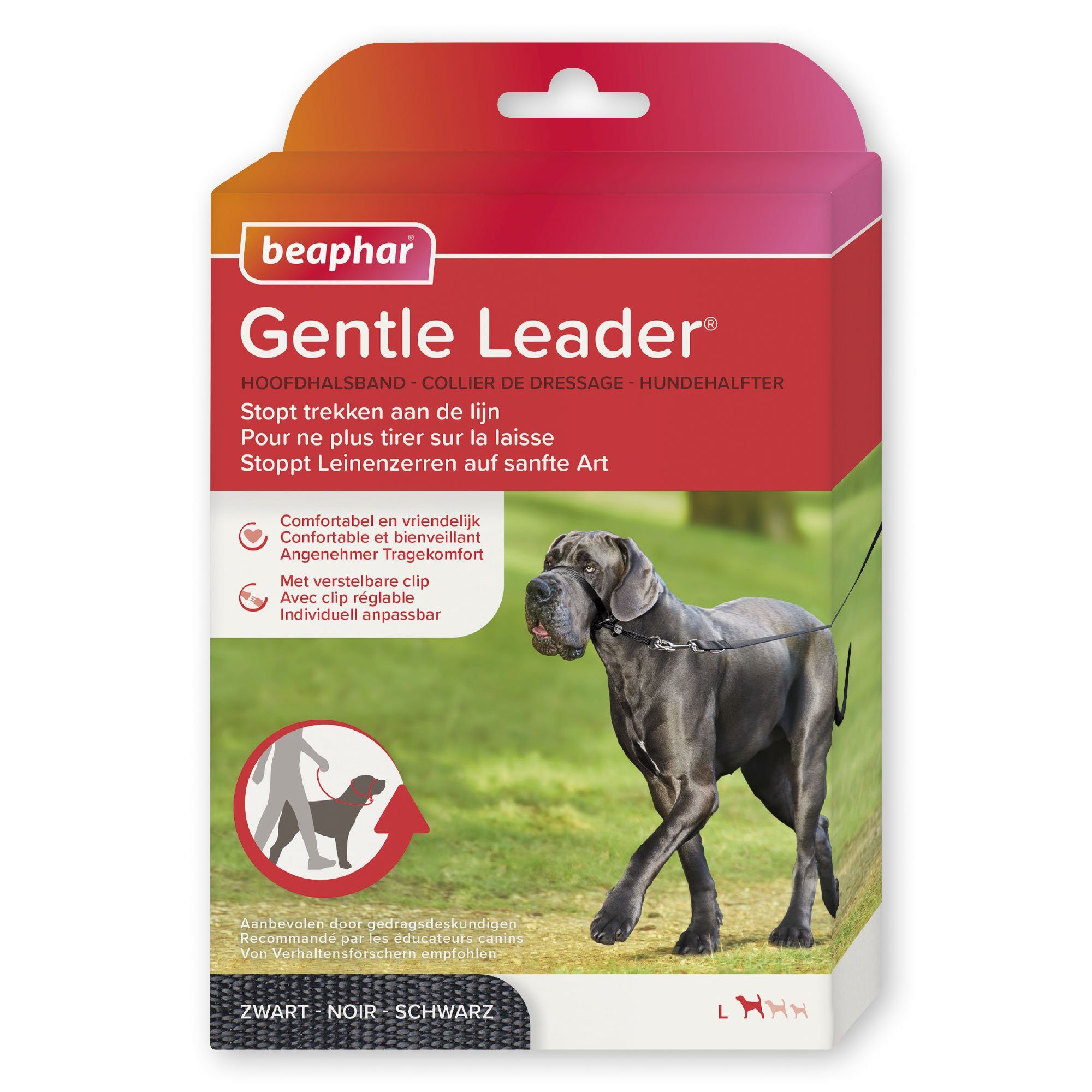 beaphar Hunde-Erziehungsgeschirr Gentle Leader, Hundehalfter - schwarz, L günstig online kaufen
