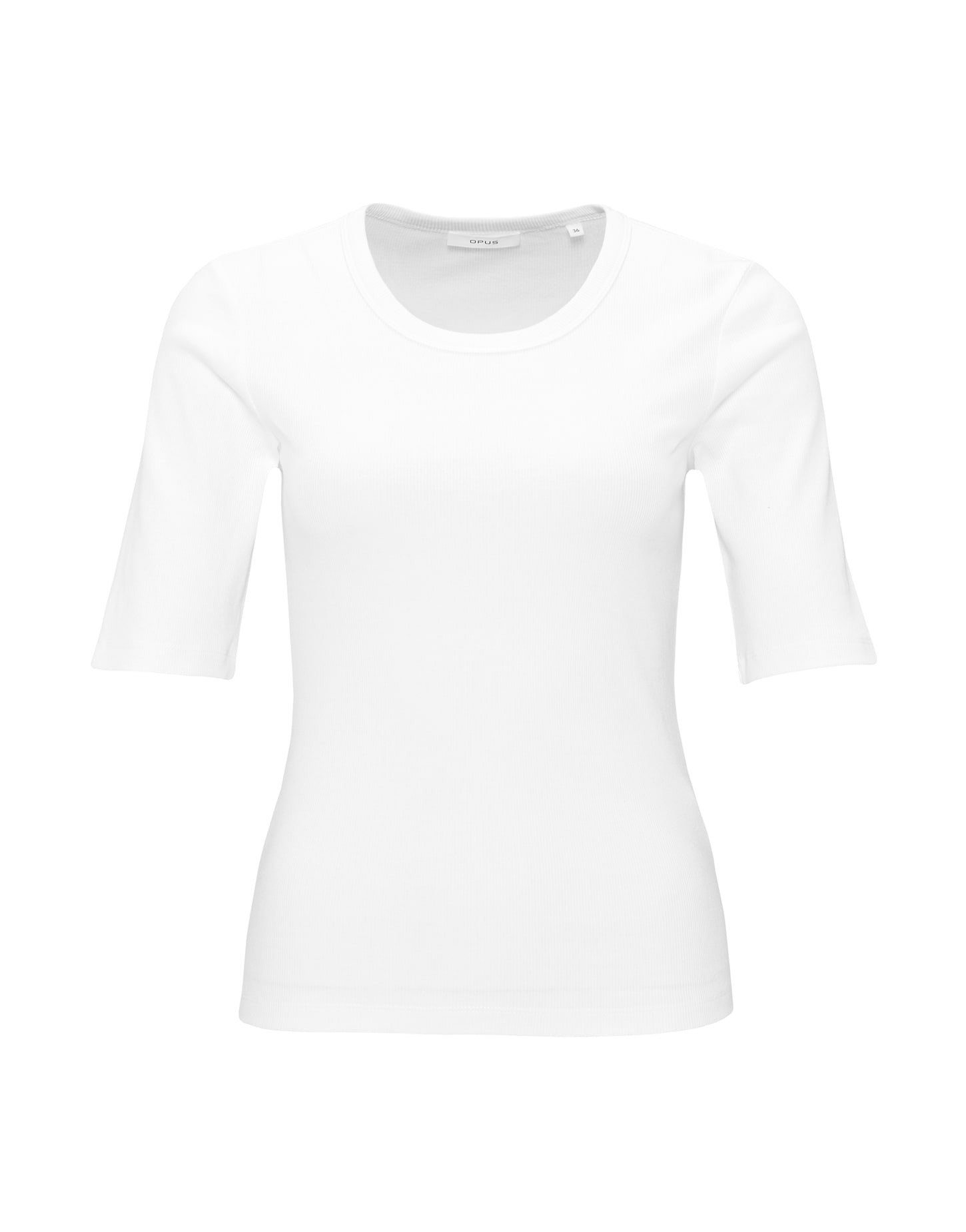 OPUS Kurzarmshirt Feines Rippshirt SUSTAFA Slim günstig online kaufen