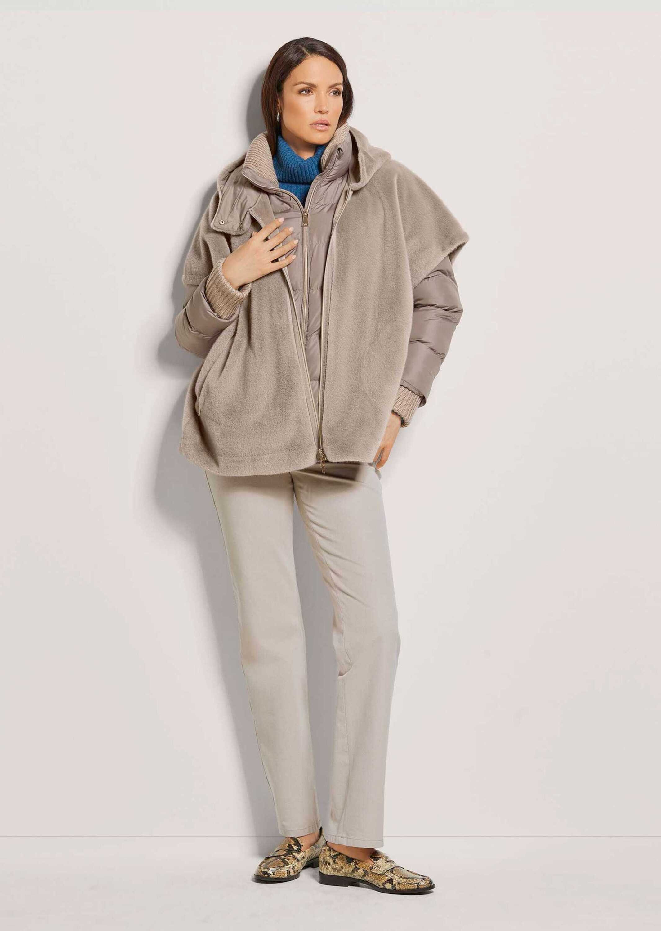 MADELEINE Poncho Webpelz-Poncho mit Kapuze günstig online kaufen