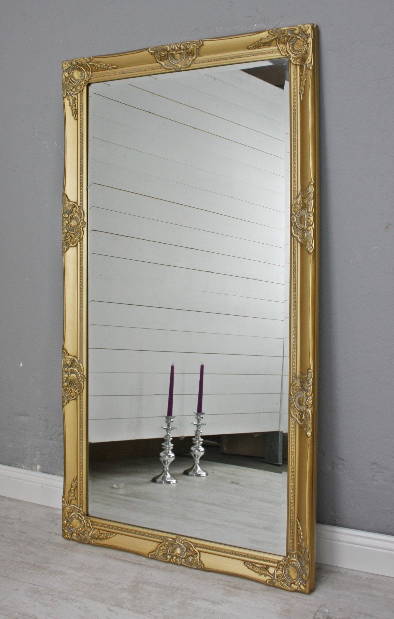 elbmöbel 132x72x7 132cm Spiegel: barock Spiegel cm Barock gold Wandspiegel Stil Gold Holz, Wandspiegel