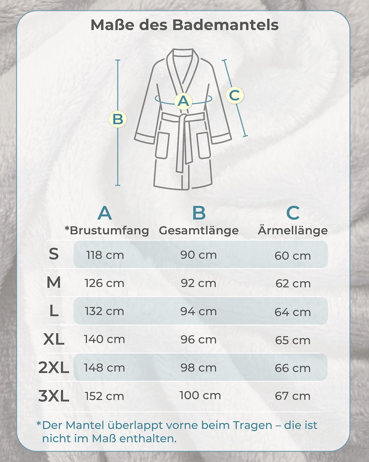 Gräfenstayn Damenbademantel Bademantel Damen flauschig Kapuze Kuschelfleece leicht kurz, warm & kuschelig, Knielang, Fronttaschen, Gürtel, S-XXL – Bild 4 von 5