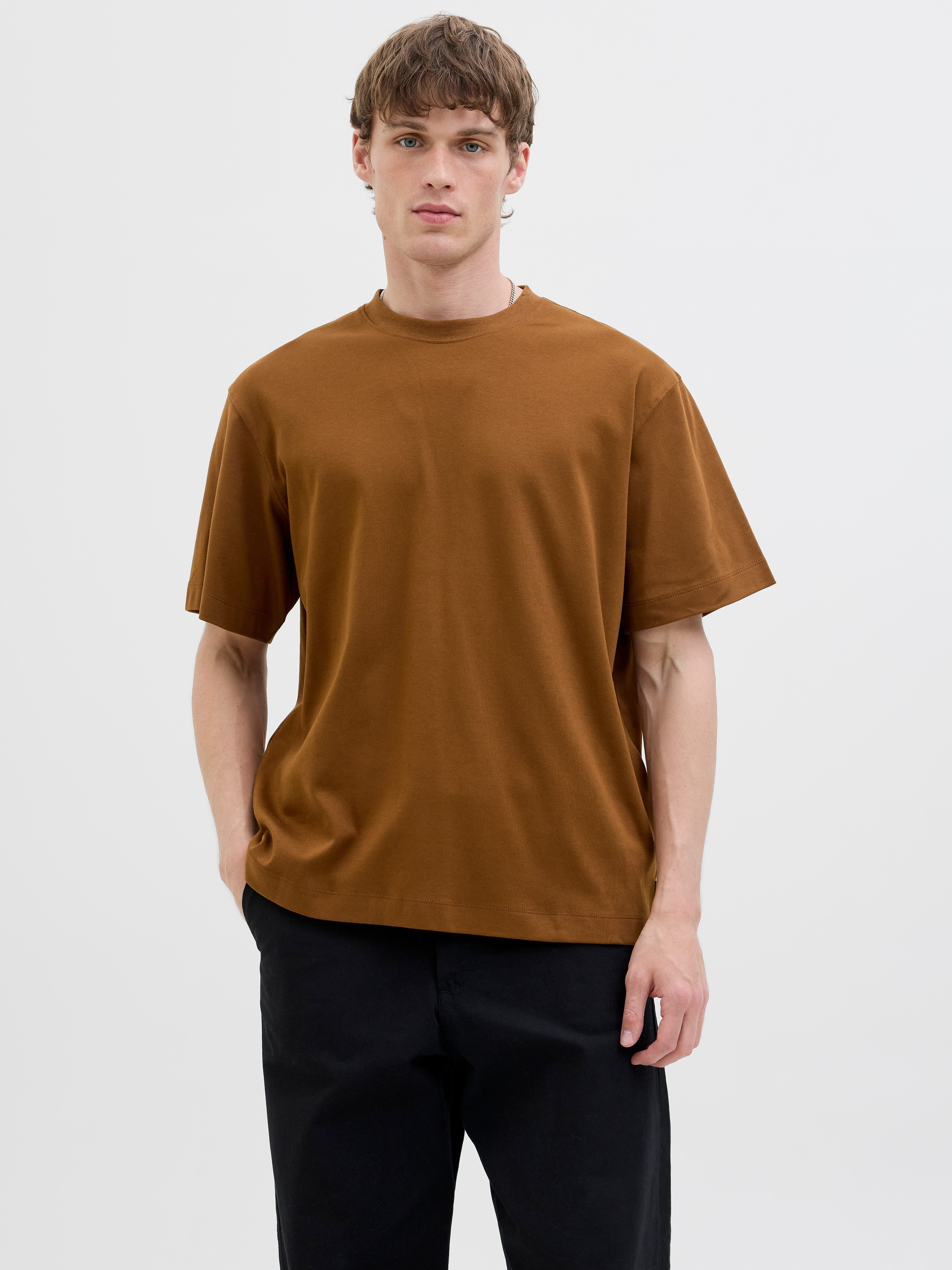 Jack & Jones Rundhalsshirt JJEURBAN EDGE TEE SS O-NECK NOOS mit Rundhalsaus günstig online kaufen