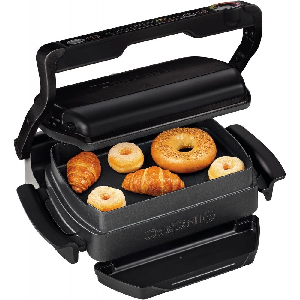 Tefal Tischgrill GC7148 Optigrill+ Snacking & Baking - Kontaktgrill - schwarz, 2000 W