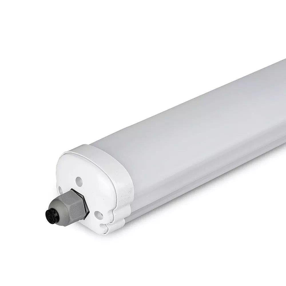 V-TAC LED Außen-Deckenleuchte LED Feuchtraumleuchte Wannenleuchte Kellerleuchte 60cm 120cm 150cm, Neutralweiß, 18 Watt, 60 x 6,5 x 5,8 cm (LxBxH), Neutralweiß, 2160 Lumen