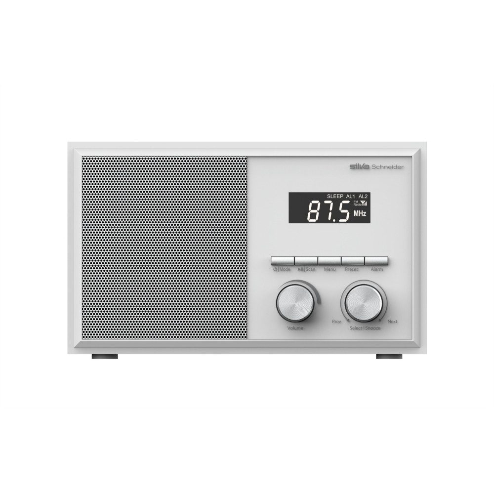 Silva 212008 Schneider Mono 1976 BT UKW Mono Radio Bluetooth AUX-In weiß Radio