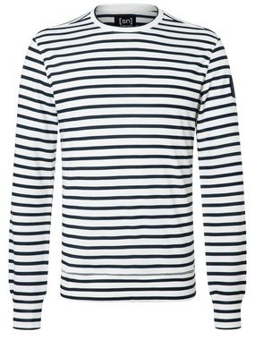 SUPER.NATURAL Sweatshirt für Herren, nachhaltig, Merino SOLUTION STRIPE BIO