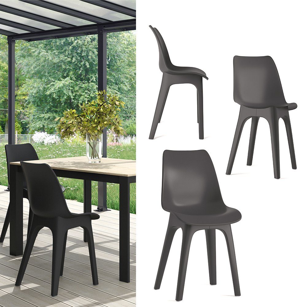 OK-Living Gartenstuhl Eolo, Schwarz, 45 x günstig online kaufen