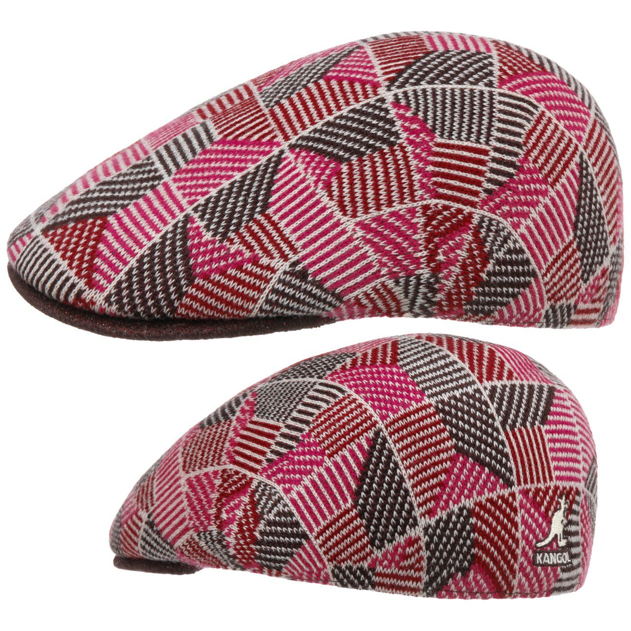 Kangol Flat Cap (1-St) Schirmmütze mit Schirm pink | Flat Caps