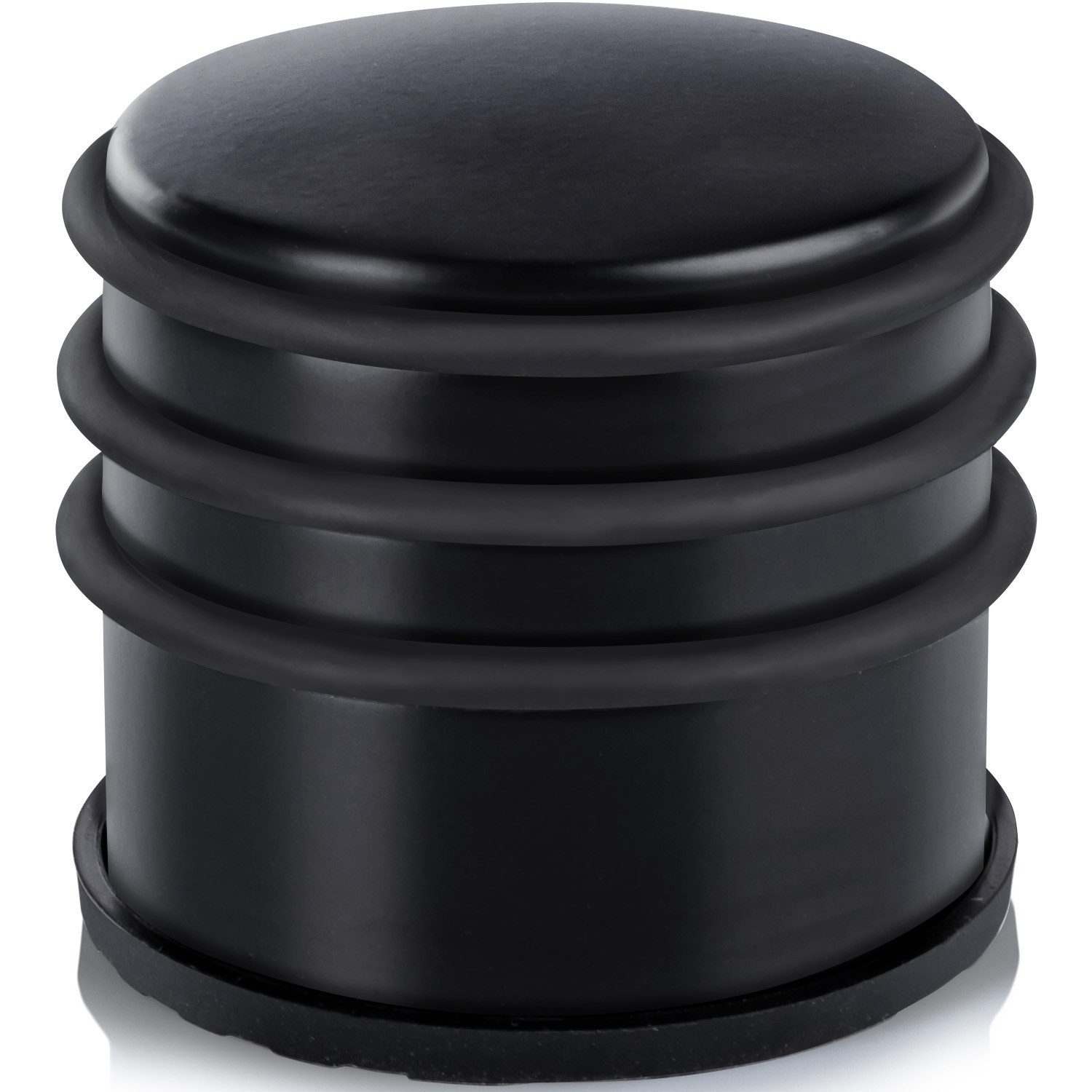 Goods+Gadgets Türstopper Türpuffer aus Edelstahl (Türhalter mit Gummi Ring, 1 St., 11x6cm & 7x6 cm), 1,2kg