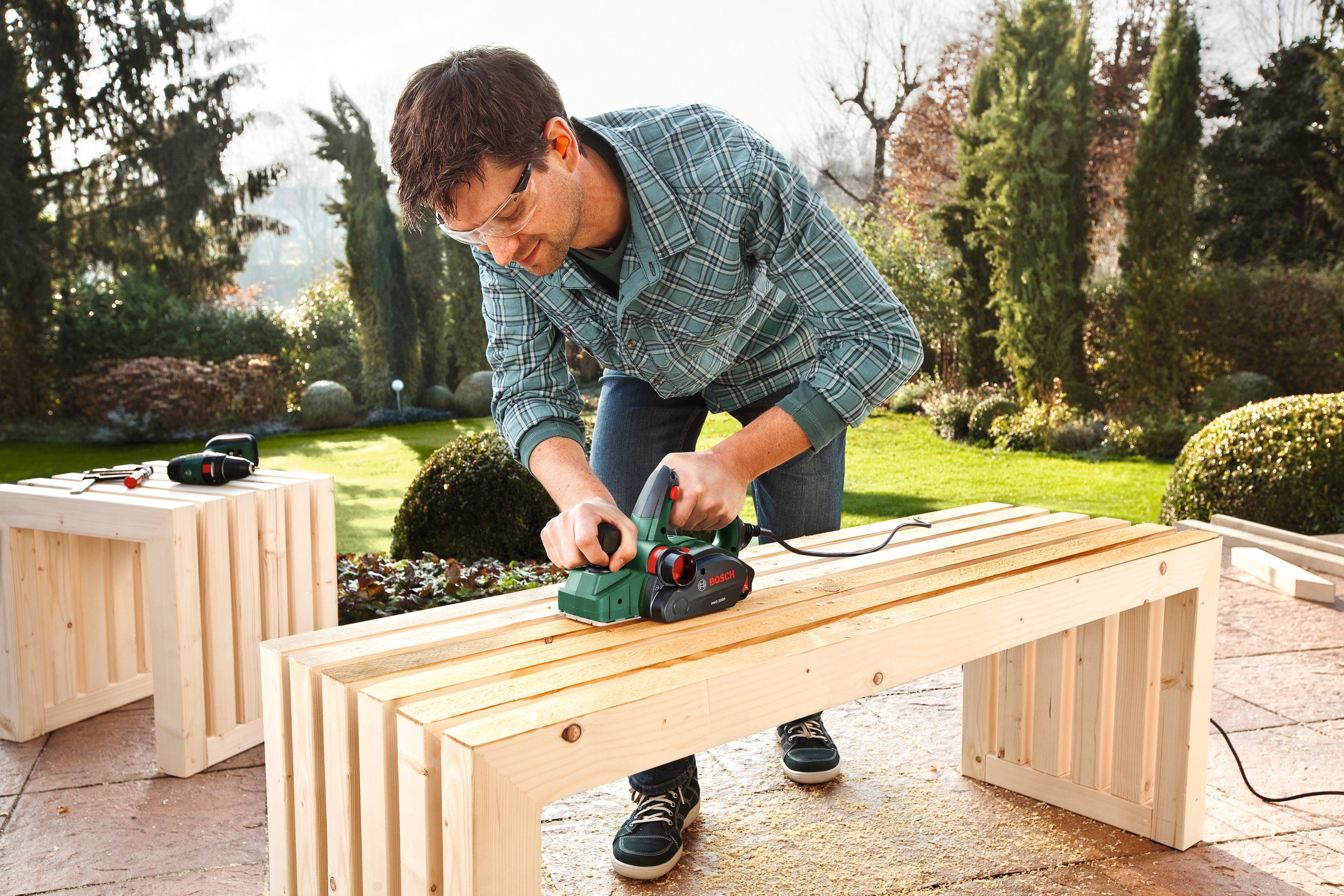 Bosch Home & Garden Elektrohobel PHO 2000, 680 in W, Hobelbreite: 82 in mm