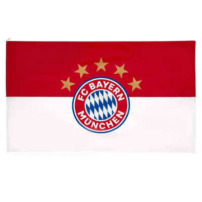 FC Bayern München Fahne »FC Bayern München Hissfahne 5 Sterne Logo 250 x 150 cm«