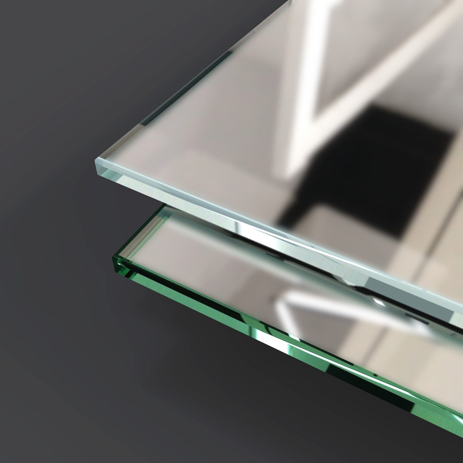 MySpiegel.de Wandspiegel Rahmenloser Clearwhite Premium Spiegel mit poliert günstig online kaufen