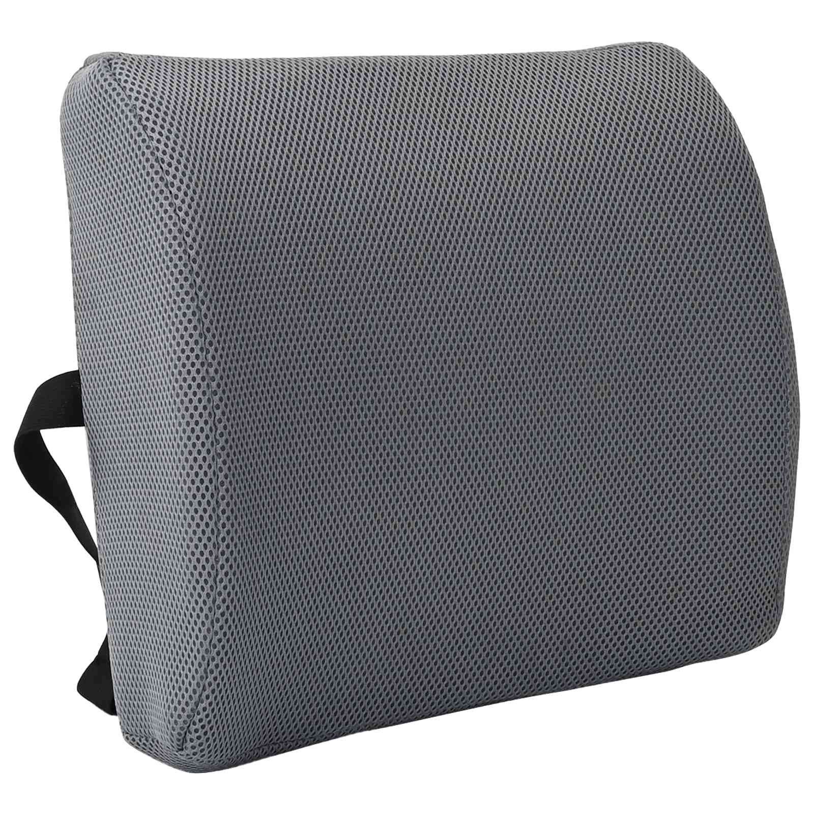 vidaXL Kopfkissen Rückenkissen Grau Viscoschaum 36 x 30 x 12 cm, Bezug: Netz