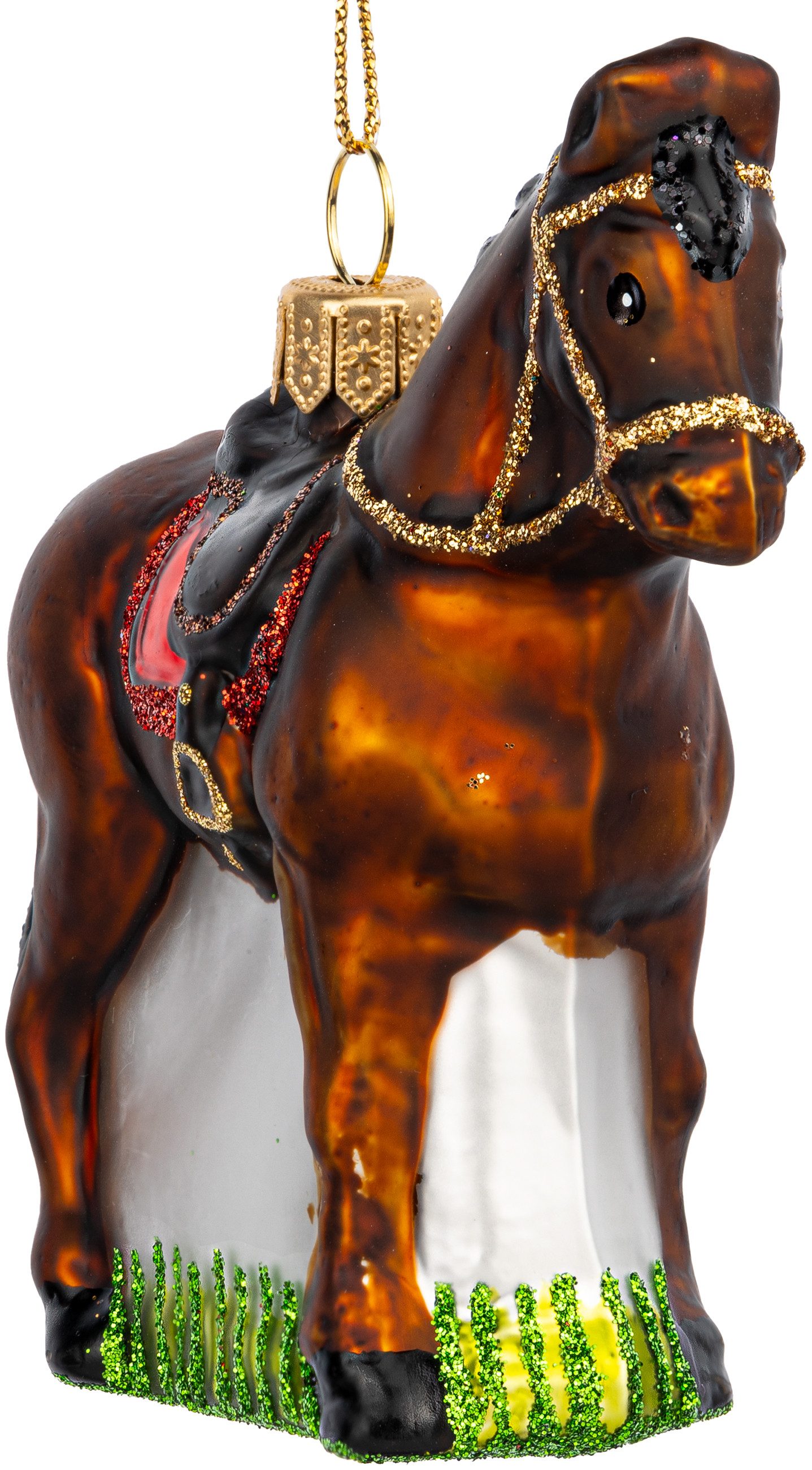 SIKORA Christbaumschmuck Gesatteltes besondere Weihnachtskugel Glas Figur A günstig online kaufen