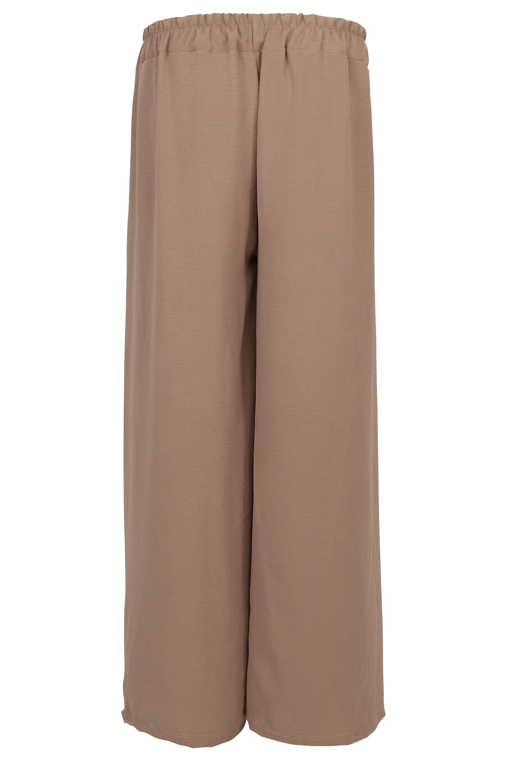 malito more than fashion Palazzohose malito Damen Palazzohose 2305 Sommerhose Marlenehose Culottehose mit elastischem Bund Einheitsgröße