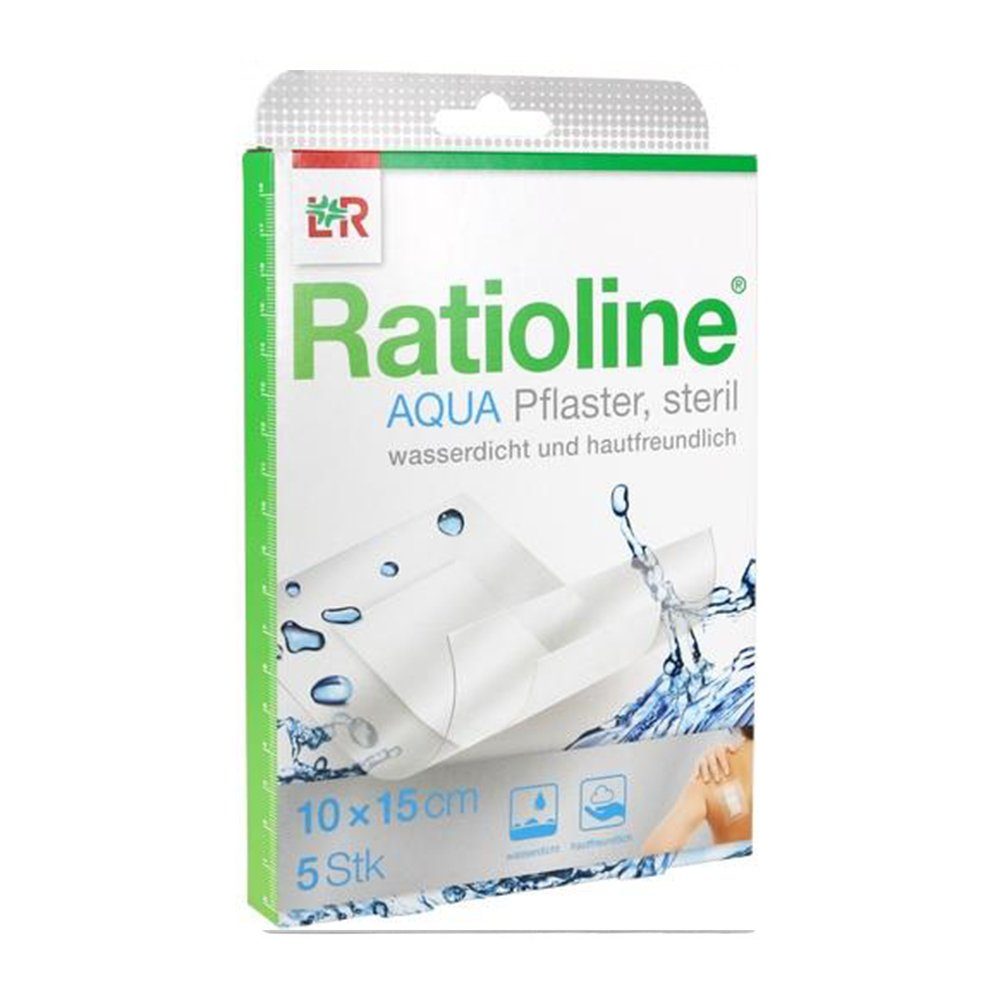 Lohmann & Rauscher GmbH & Co.KG Пластырь RATIOLINE aqua Duschpflaster Plus 10x15 cm steril, 5 St