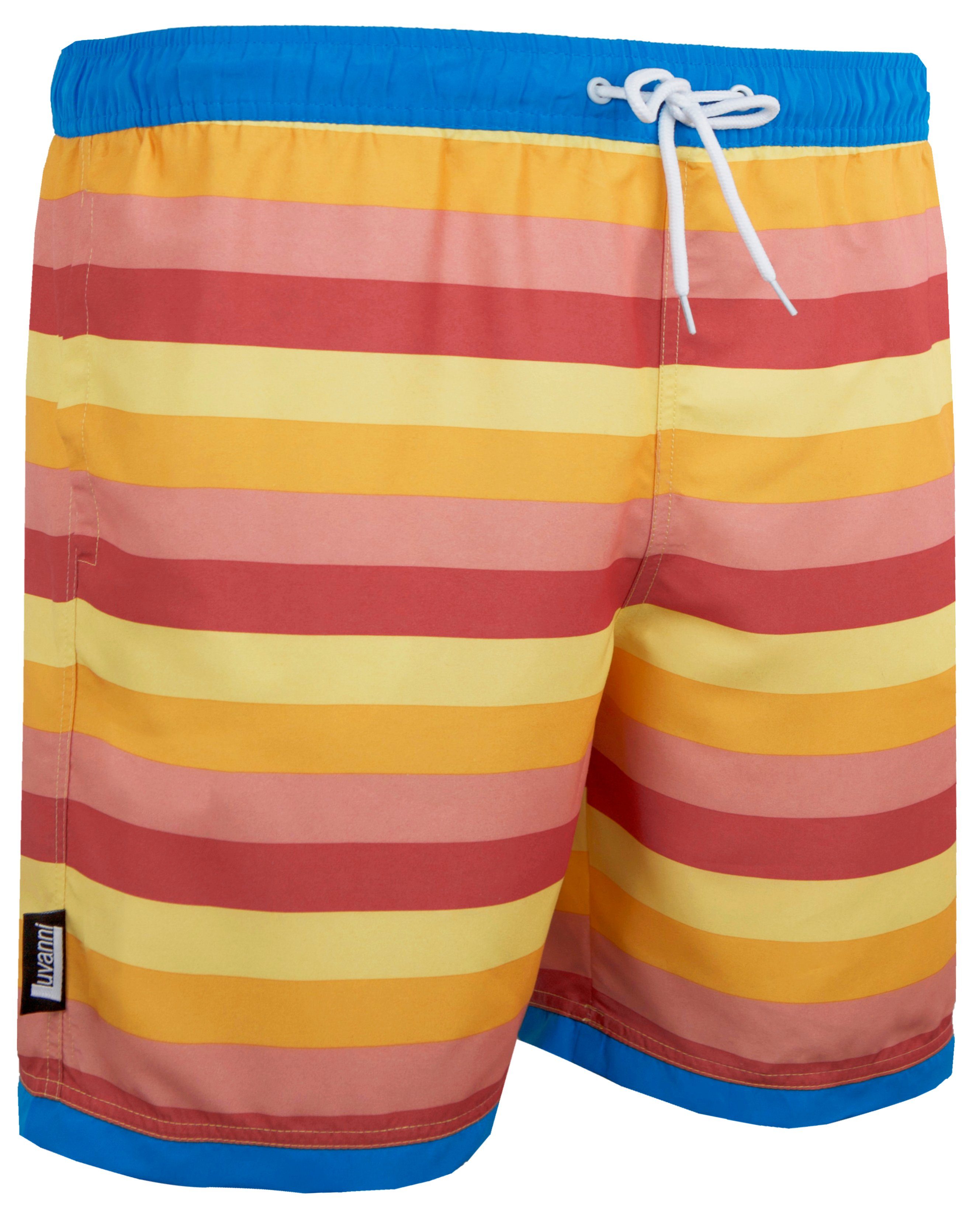 Luvanni Badehose Badehose Herren Schnelltrocknende Beachshorts Style 11 Badeshorts Kordelzug Boardshorts Schwimmhose Männer Shorts Hose