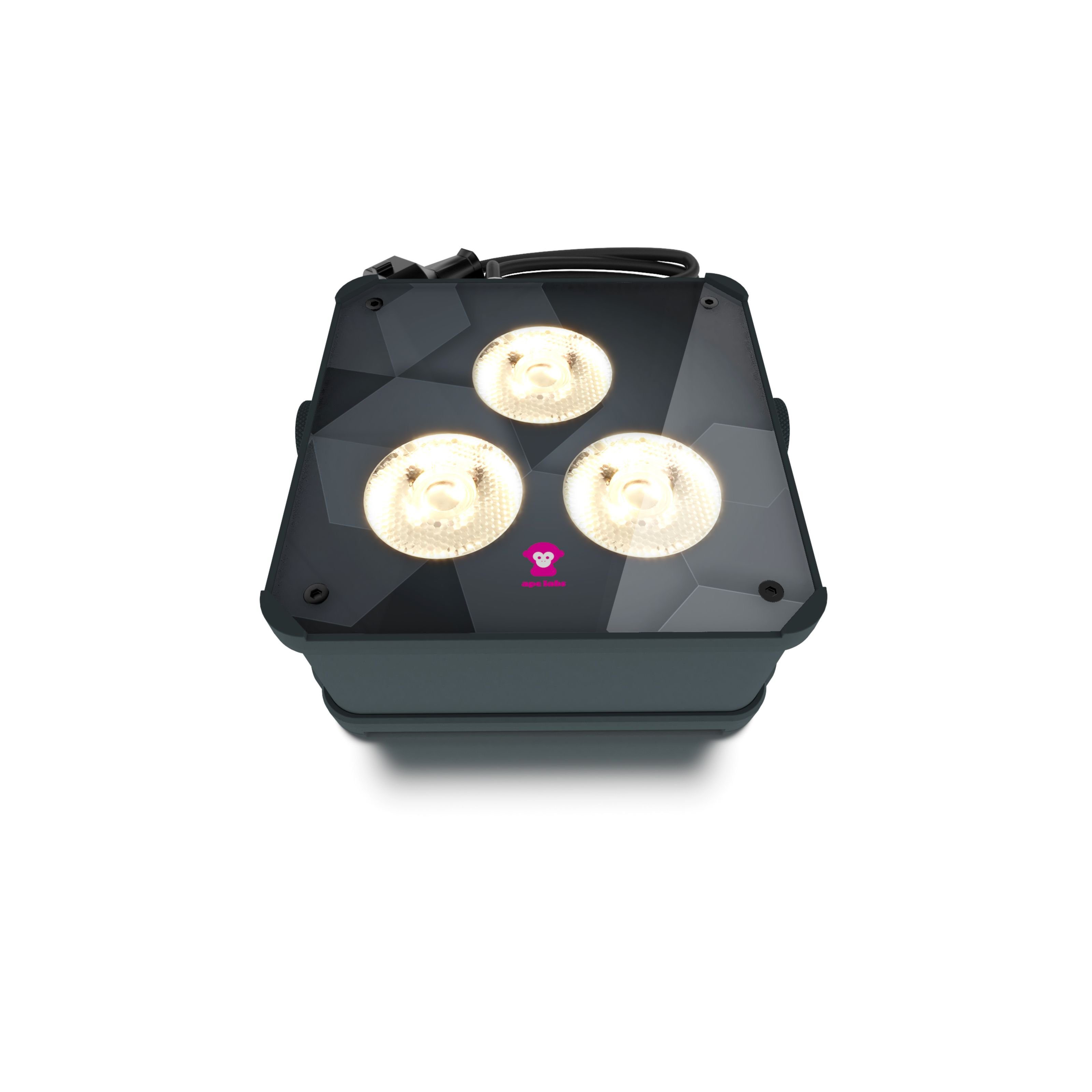 Ape Labs LED Scheinwerfer, ApeLight Maxi V2 Single Unit - grey Kabel Vers - Akkubetriebener LED