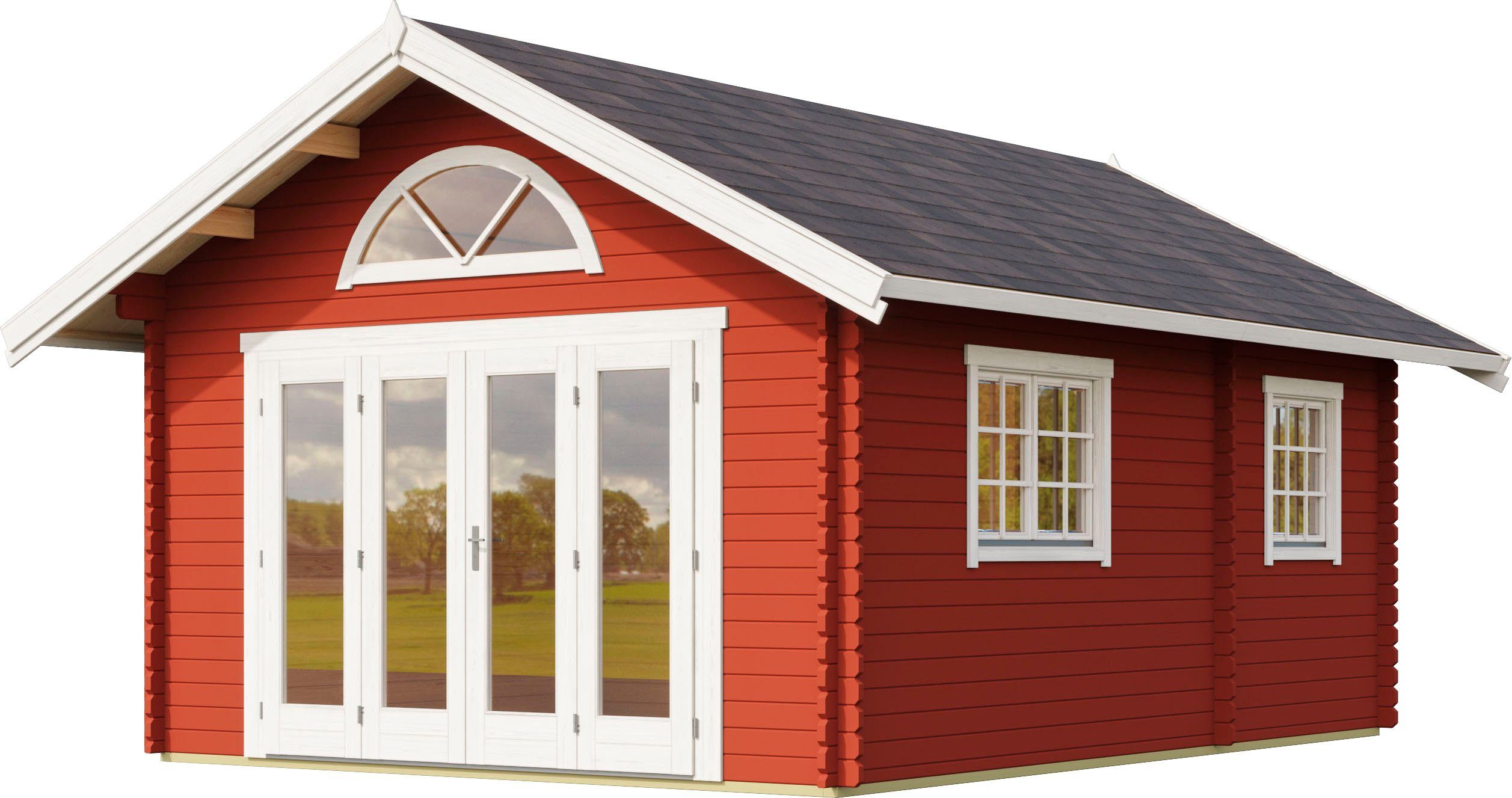 LASITA MAJA Gartenhaus CAROLINE, BxT: 675x490 cm, (Set, inkl. Fußbodenbretter zum Verlegen)