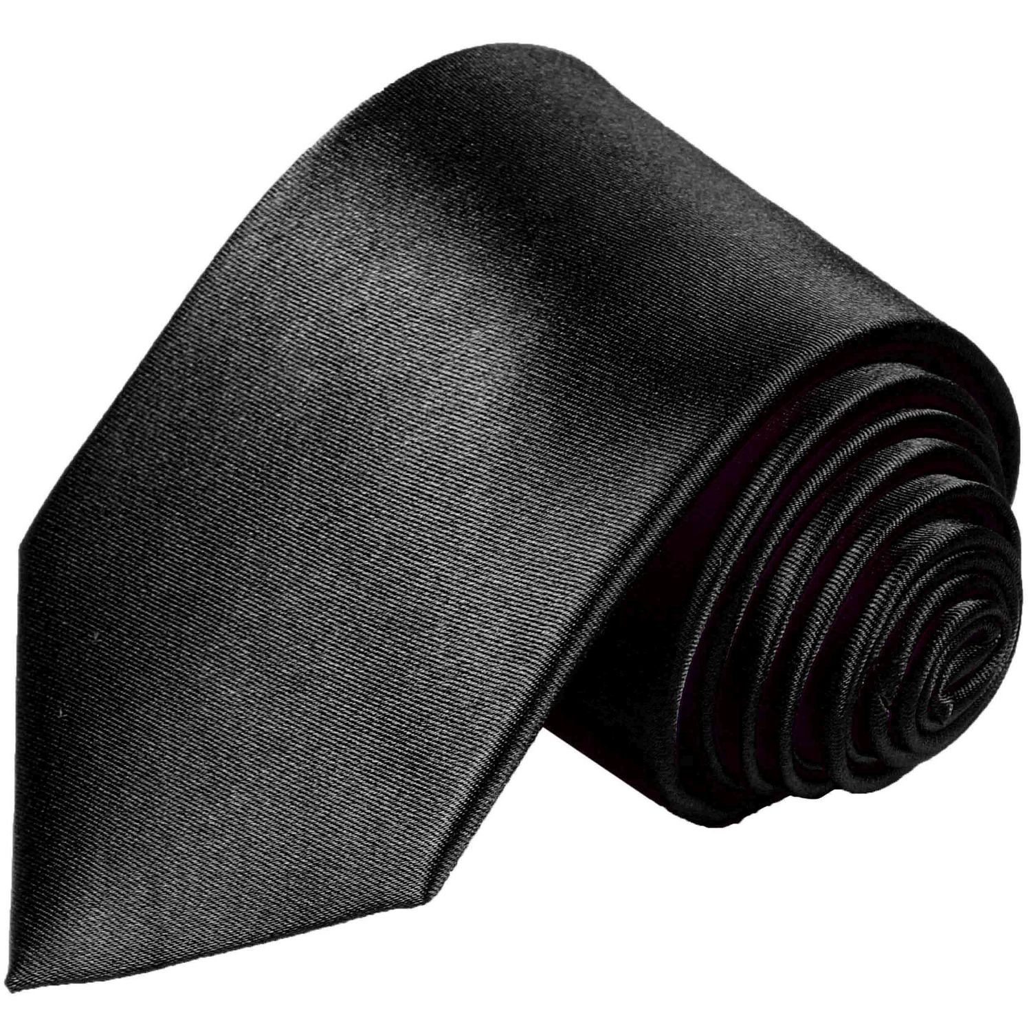 Schwarz Uni Krawatte Paul für Herren Malone Krawatte
