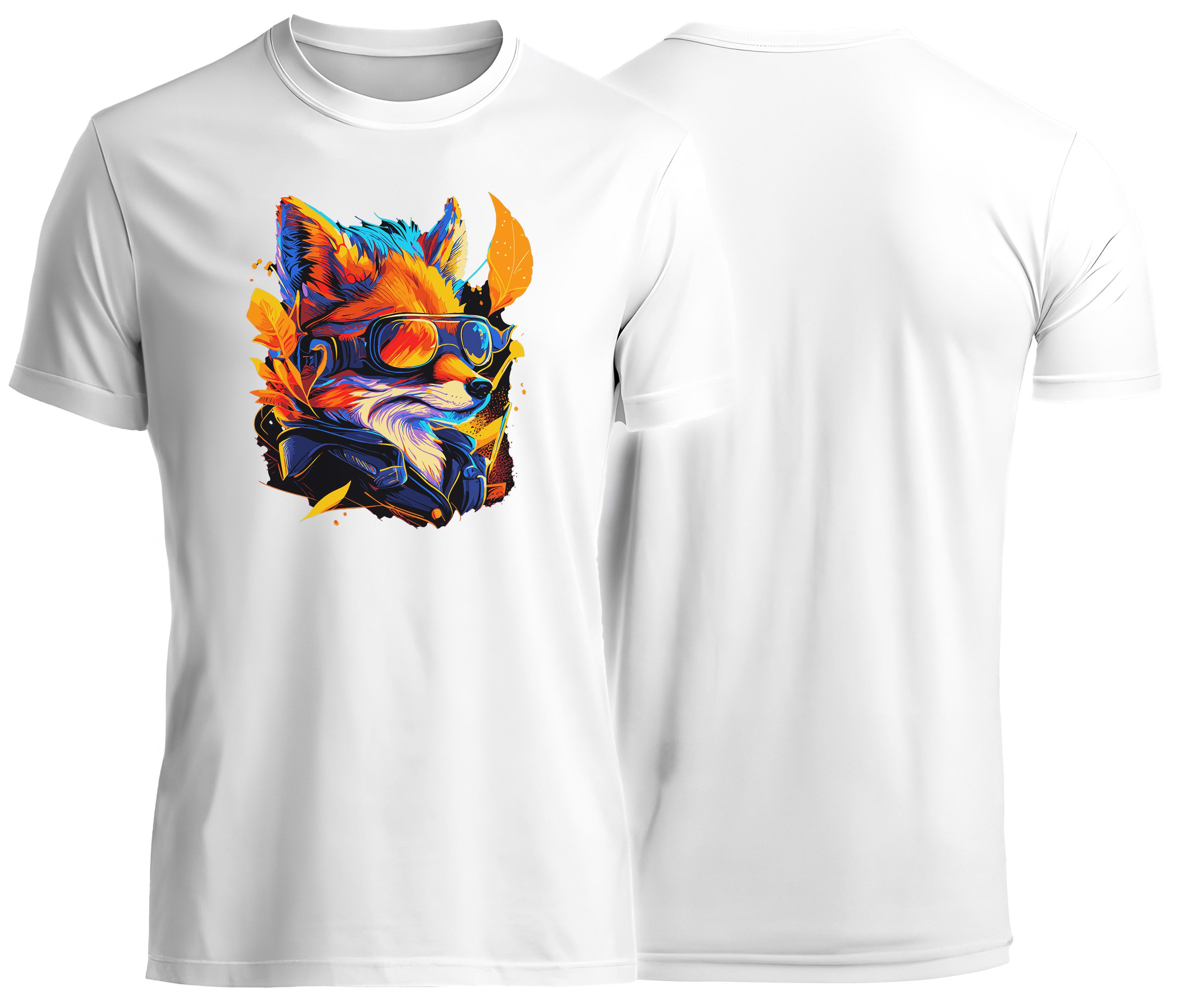 T-Shirt mit coolem Fuchs print