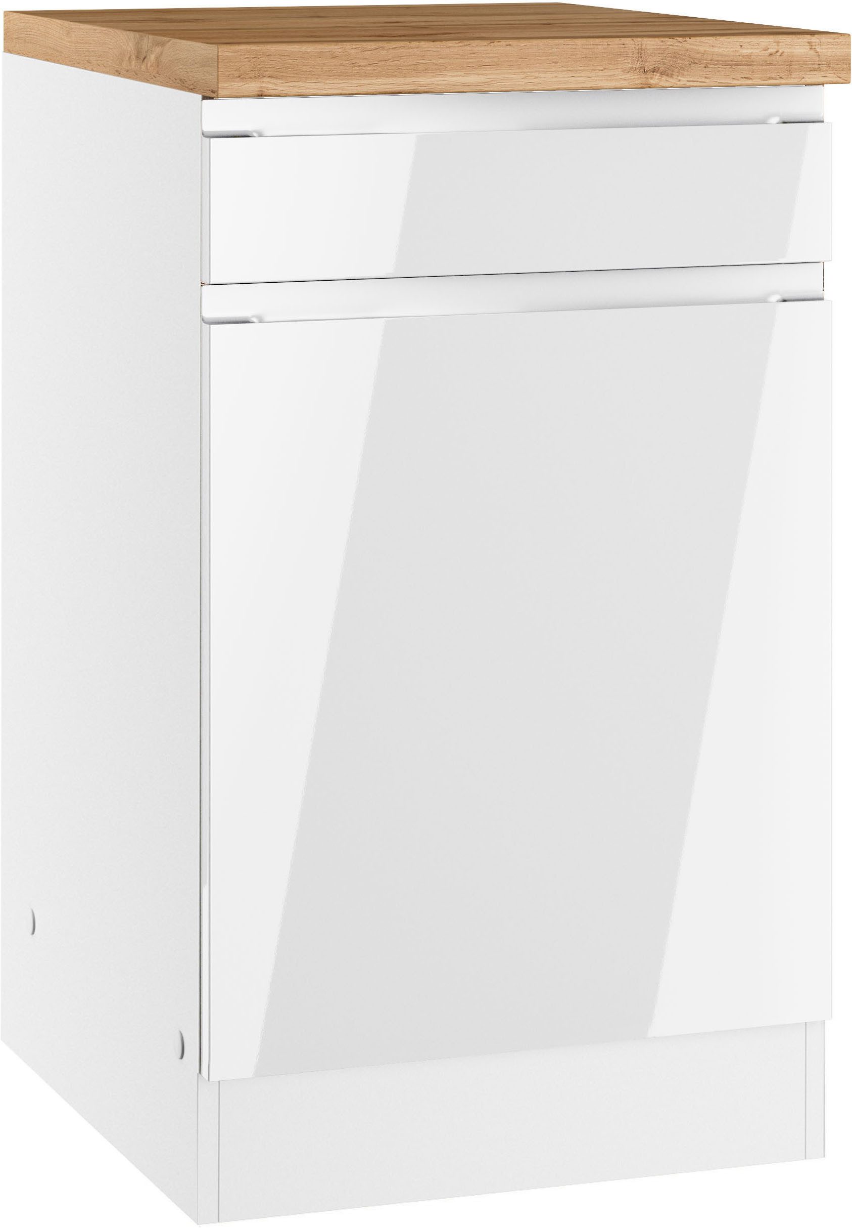 KOCHSTATION Unterschrank KS-Virginia,neu in verbesserter Ausführung (Stauraum, Softclose, mit CPL-Arbeitsplatte) Breite 50 cm, 1 Tür, 1 Schubkasten, Soft-Close-Funktion. Reduzierter Preis € 207,99. Unverbindliche Preisempfehlung € 289,00