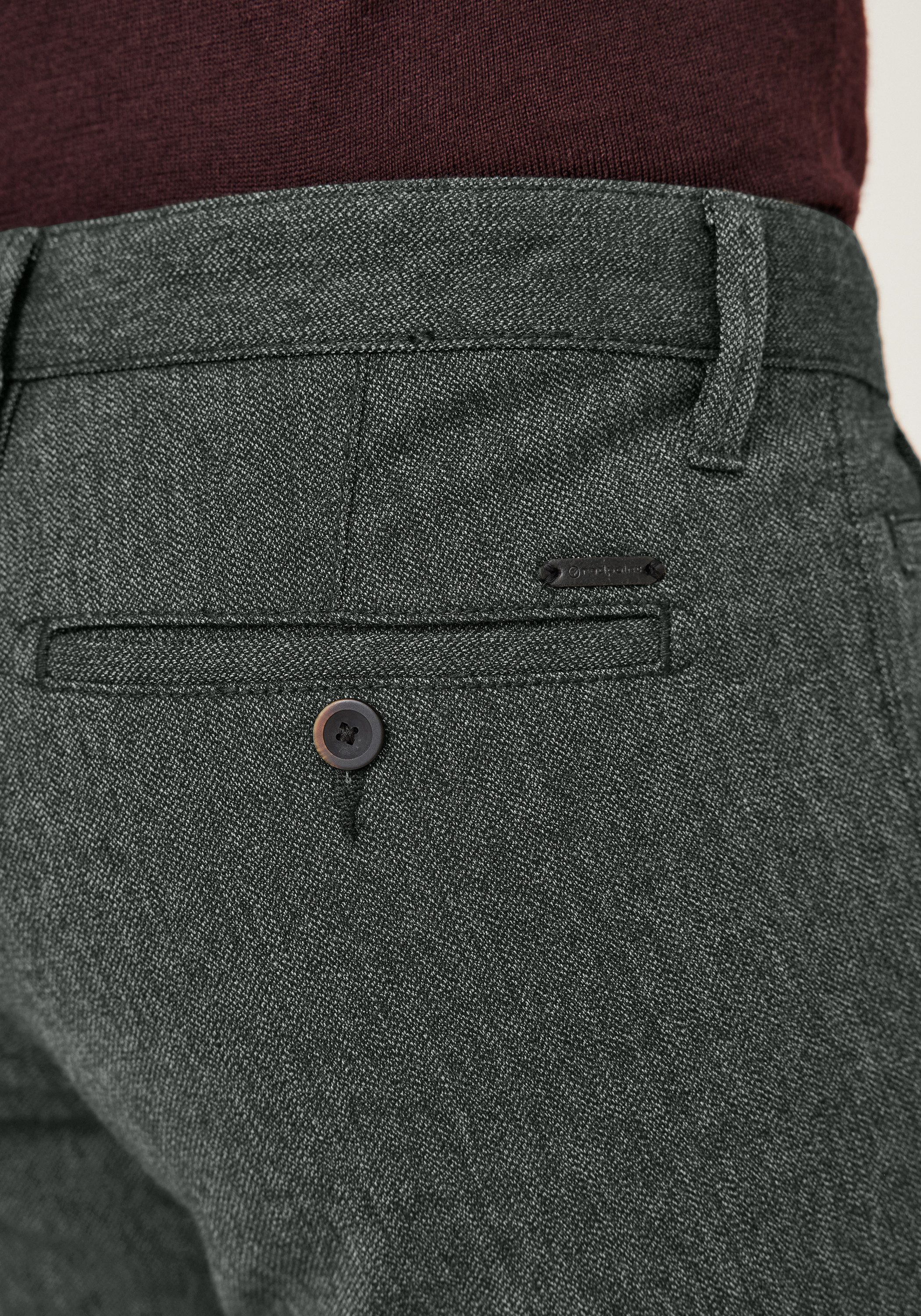 Redpoint Chinohose JASPER Modern Fit Chinohose im Wool-Look mit Stretch