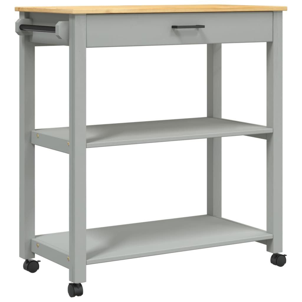 vidaXL Küchenwagen 84 x 40 x 90 cm Küchenwagen MONZA 84x40x90 cm Massivholz Kiefer