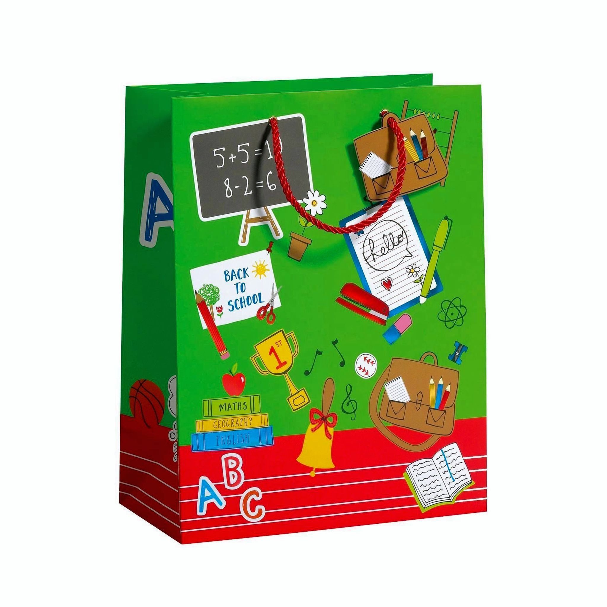 Roth Terminkalender Roth Geschenktaschen "Hello School" groß, 33,5x26x13,5 cm