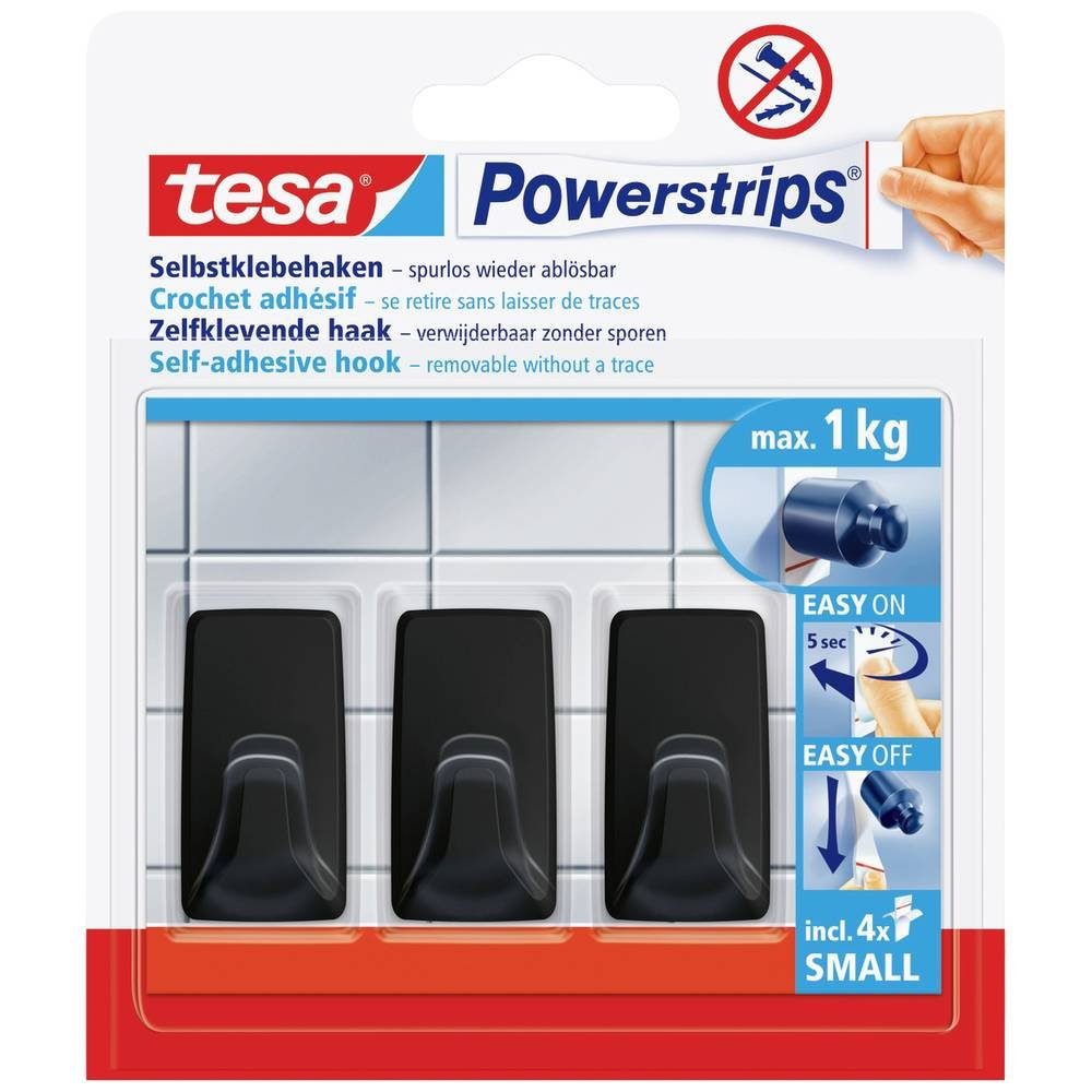 tesa Klebeband Powerstrips Klebehaken Small Eckig 58278-00000-20 1 kg