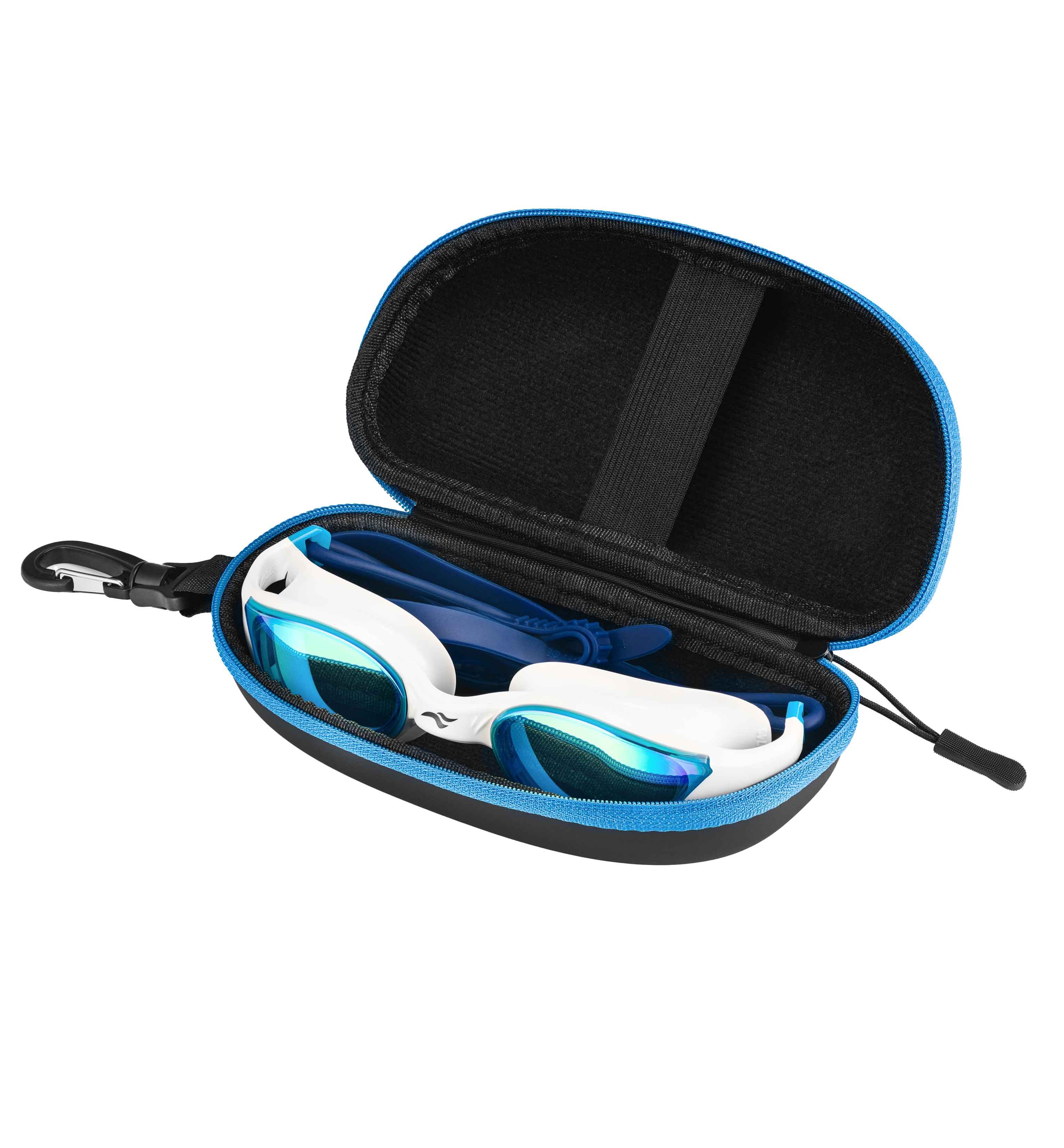 Aqua Speed Schwimmbrille Vortex Sportmaske verspiegelt blau – UV-Schutz & Neue Box, (Kombiniert Komfort, Übersicht & Style für tägliches Schwimmen), Doppelte Silikondichtung – sicherer Sitz & zuverlässiger Schutz