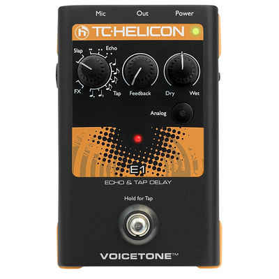 TC-Helicon Spielzeug-Musikinstrument, VoiceTone E1 Echo & Tap Delay Effecct