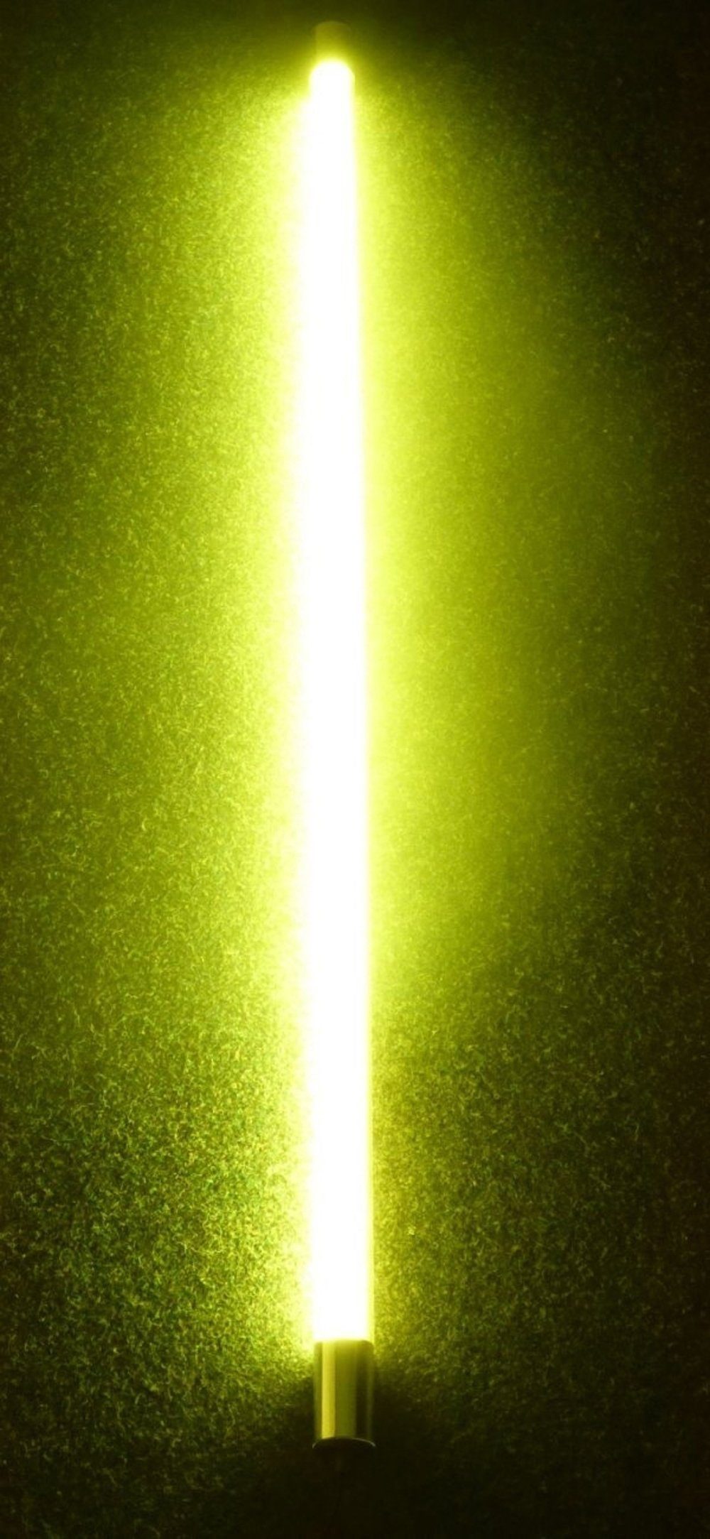 XENON LED Wandleuchte LED Stab VISION 9 Watt 63cm Endkappe Kabel weiß Kunststoffröhre Gelb, LED Röhre T8, Xenon Gelb