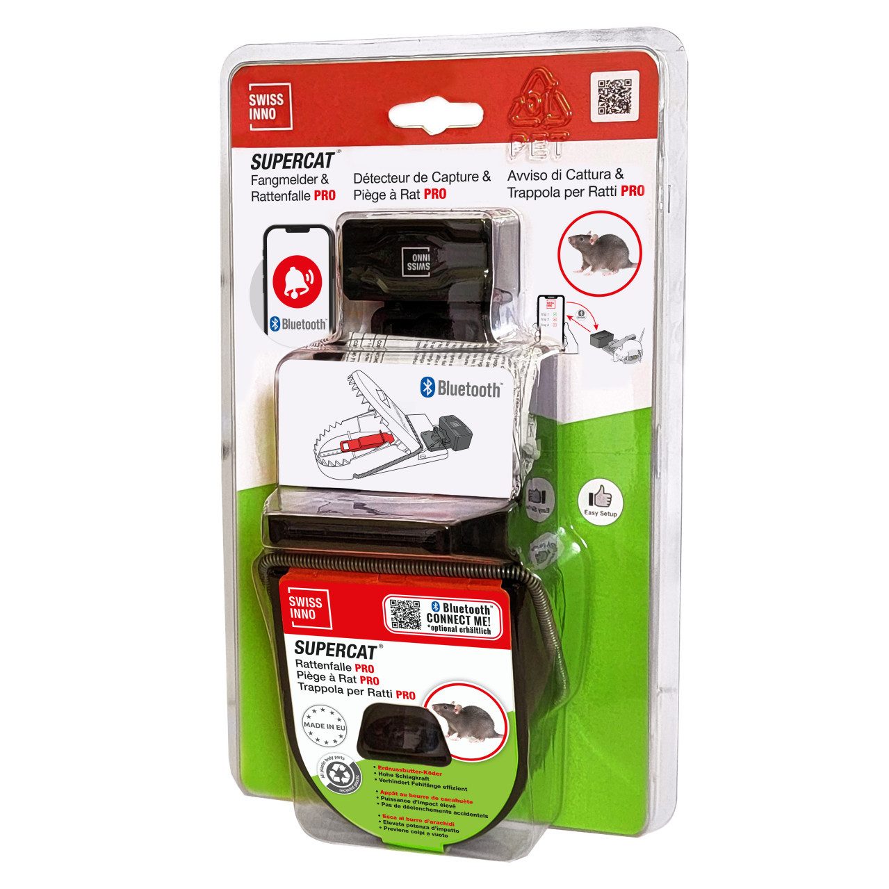 Swissinno Schlagfalle Swissinno Fangmelder Connect & Rattenfalle PRO