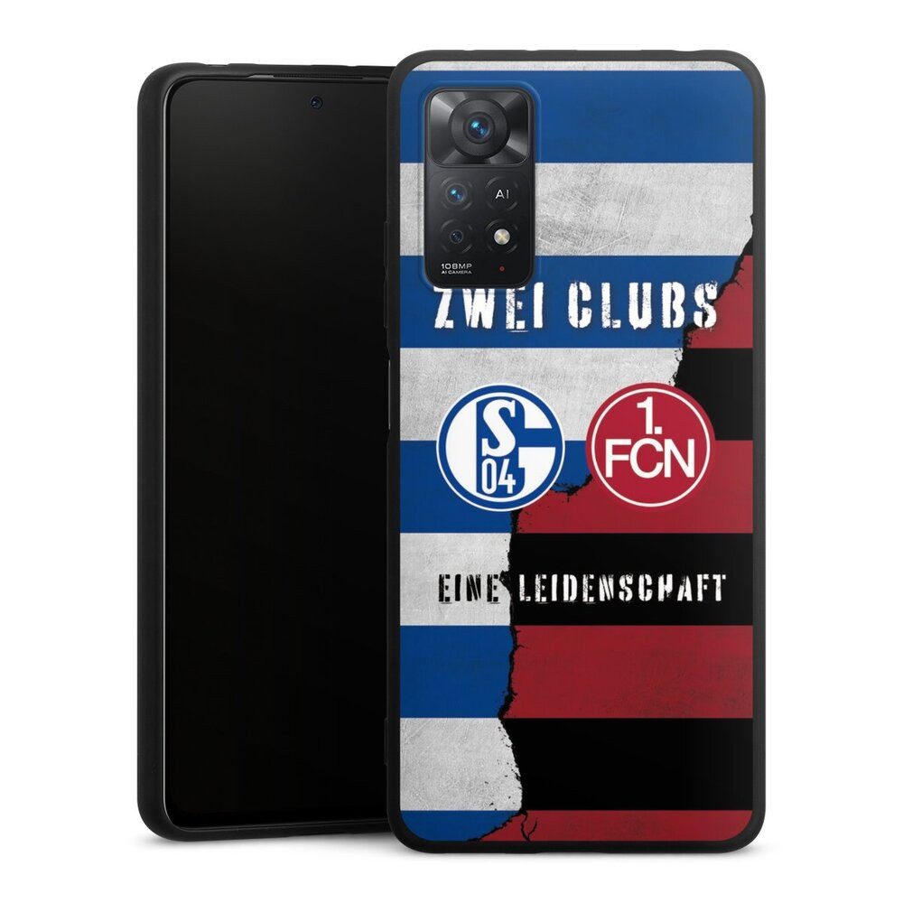 DeinDesign Handyhülle FC Schalke 04 1. FC Nürnberg Freundschaft, Xiaomi Redmi Note 11 Pro 5G Silikon Hülle Premium Case