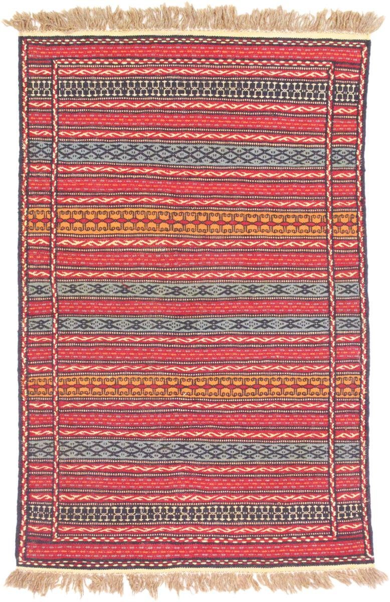 Orientteppich Kelim Kordi 101x156 Handgewebter Orientteppich / Perserteppich, Nain Trading, rechteckig, Höhe: 4 mm