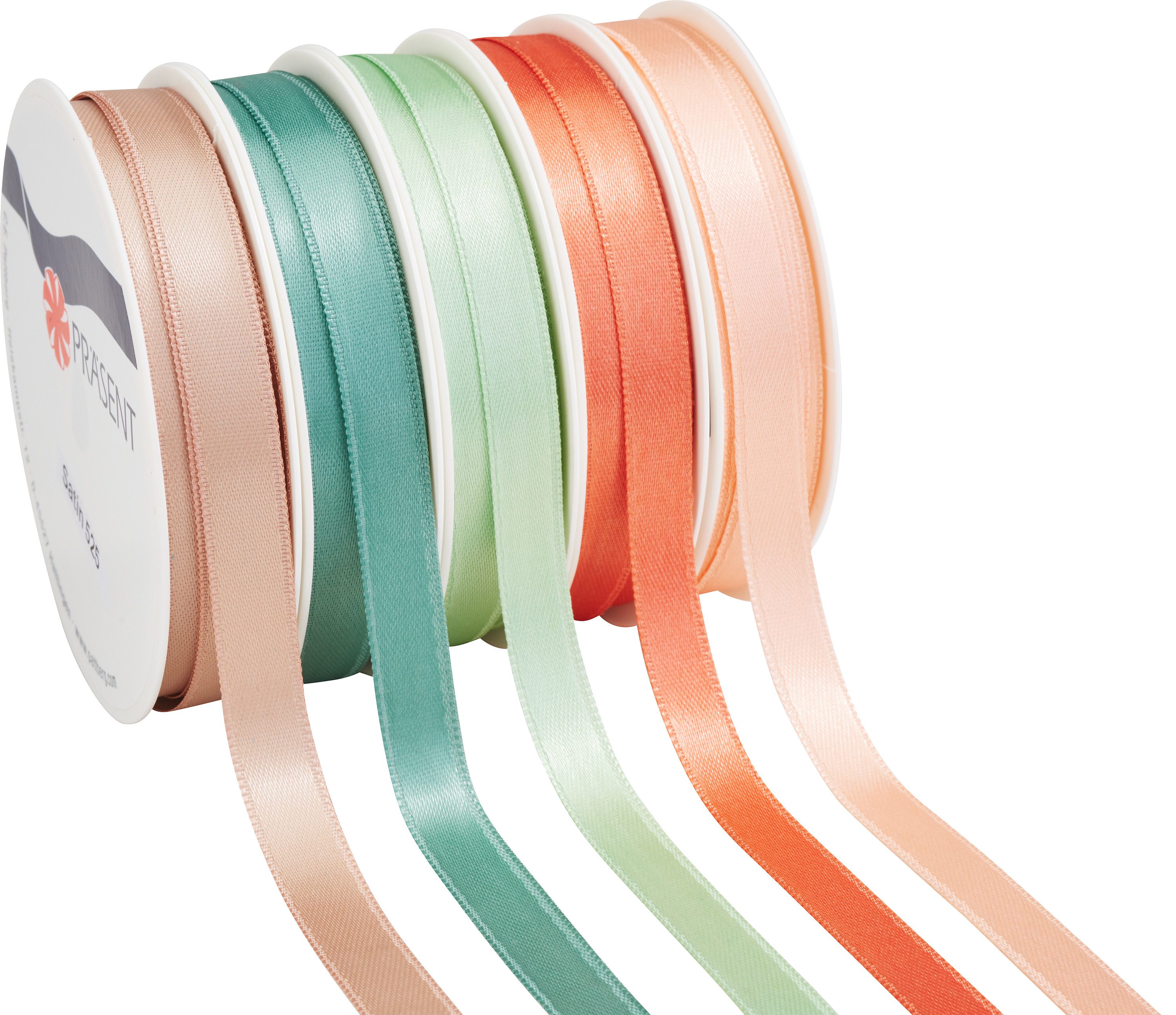 PRÄSENT Satinband Natural Spring, 5 x 3m