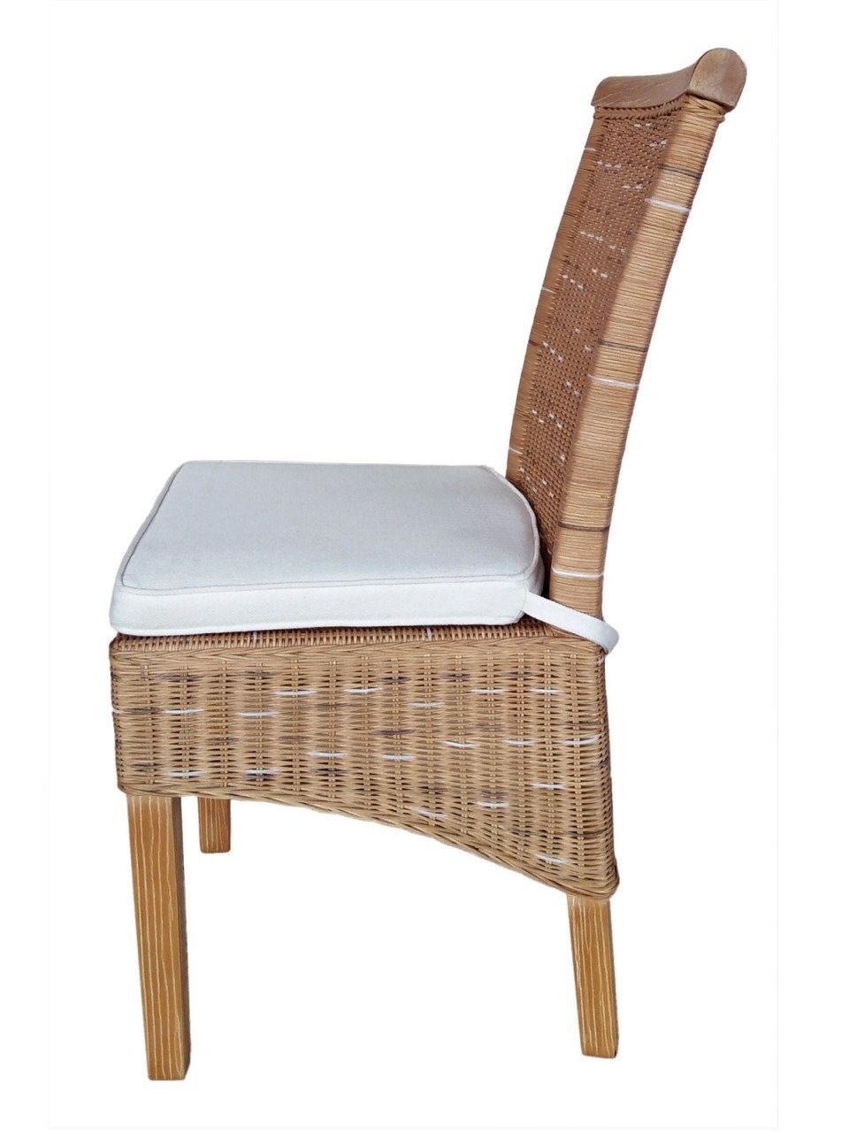 Perth soma S, Soma Sessel Rattanstühle Sessel Esszimmer-Stühle 6 Sitzmöbel Stuhl Set weiß braun oder Stück Sitzplatz
