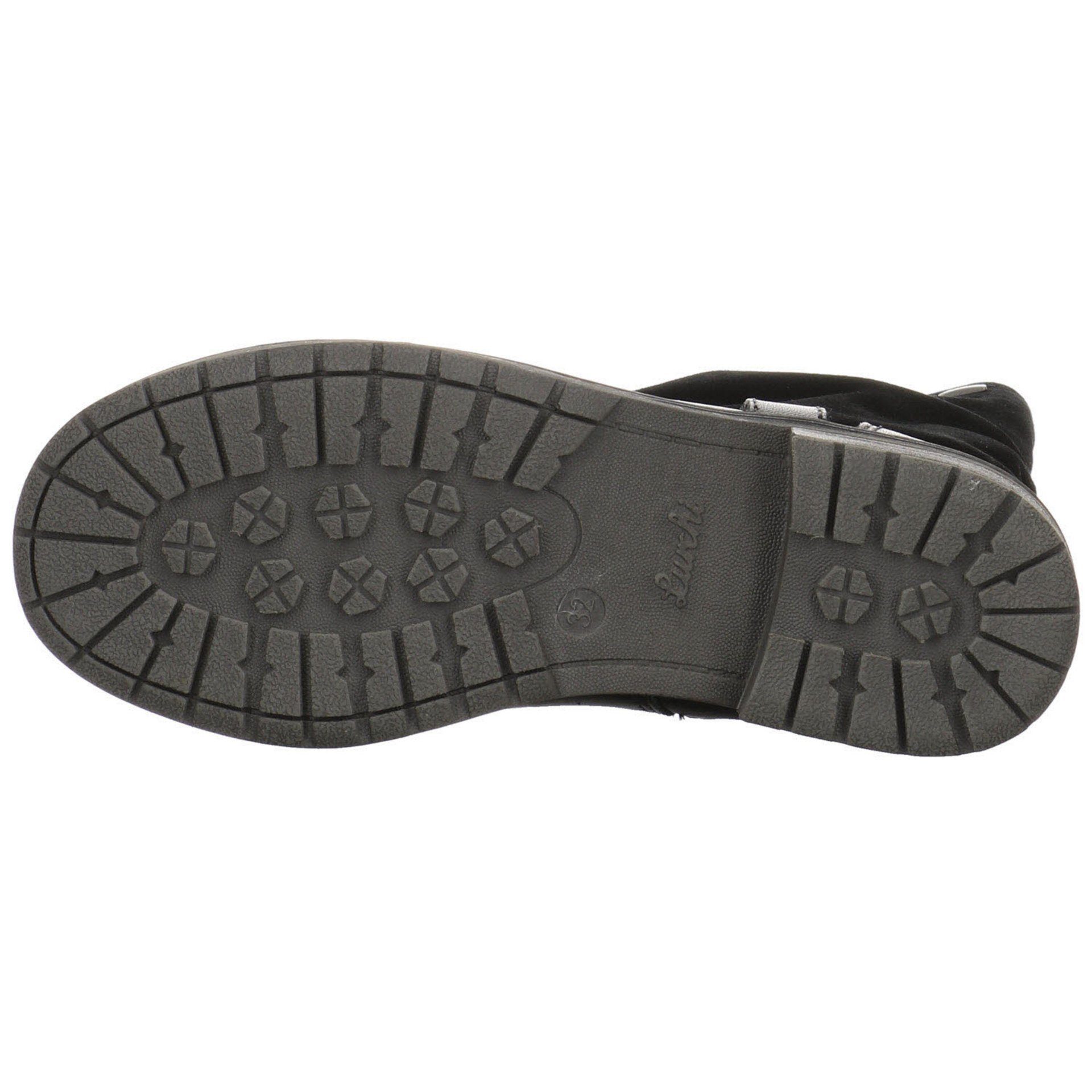 Mädchen Stiefel Lia-TEX Black Stiefel Lederkombination Stiefelette Schuhe Nappa Salamander Lurchi
