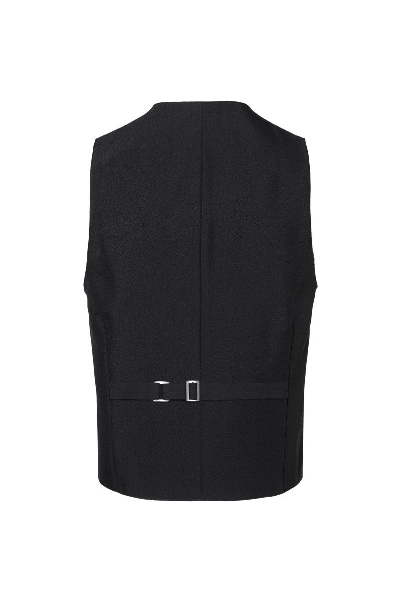 Karlowsky Fashion Arbeitsweste KARLOWSKY Herren Serviceweste BASIC V-Ausschnitt Schwarz – Bild 3 von 5