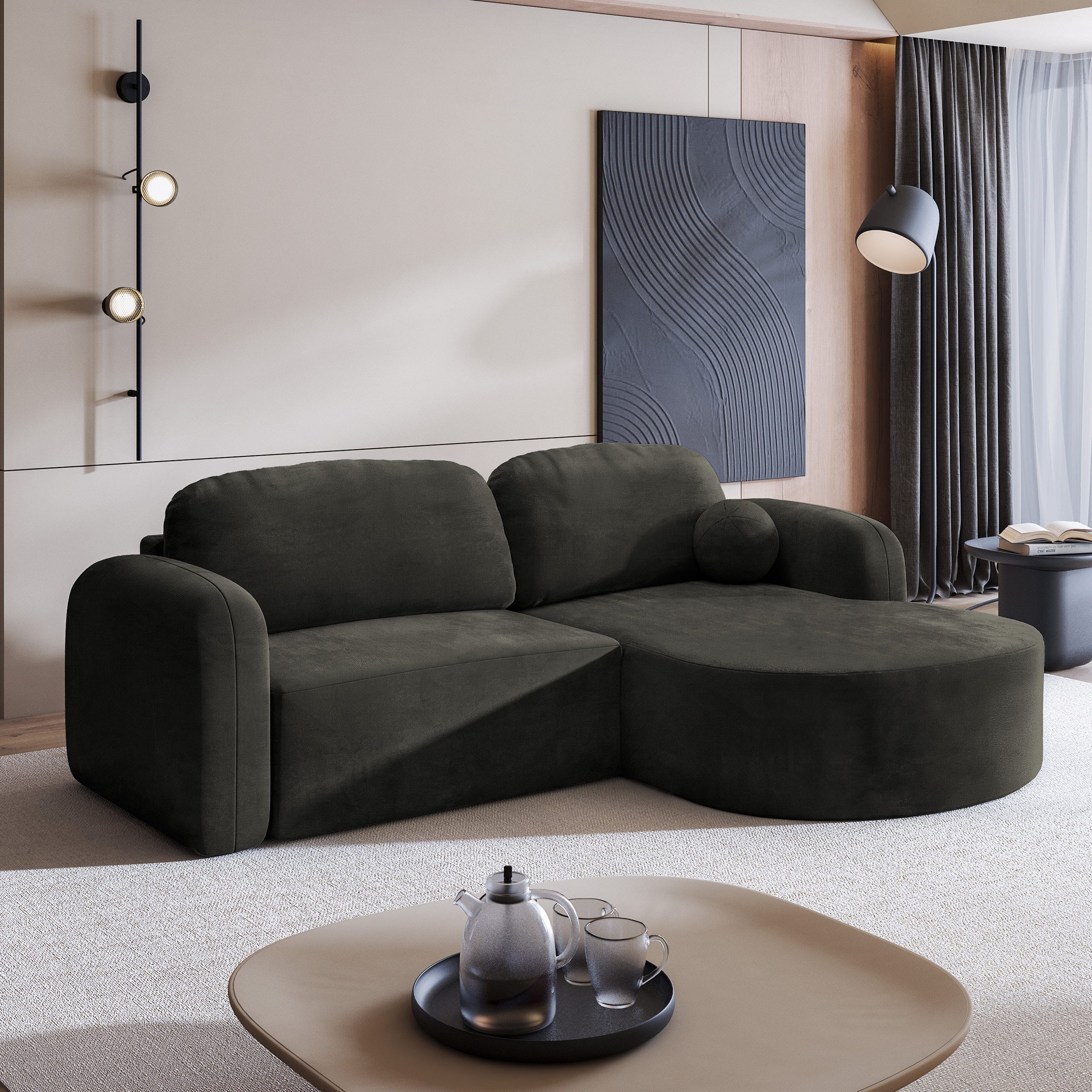 Masseno Ecksofa AMILIA mit Schlaffunktion L-Form, günstig online kaufen