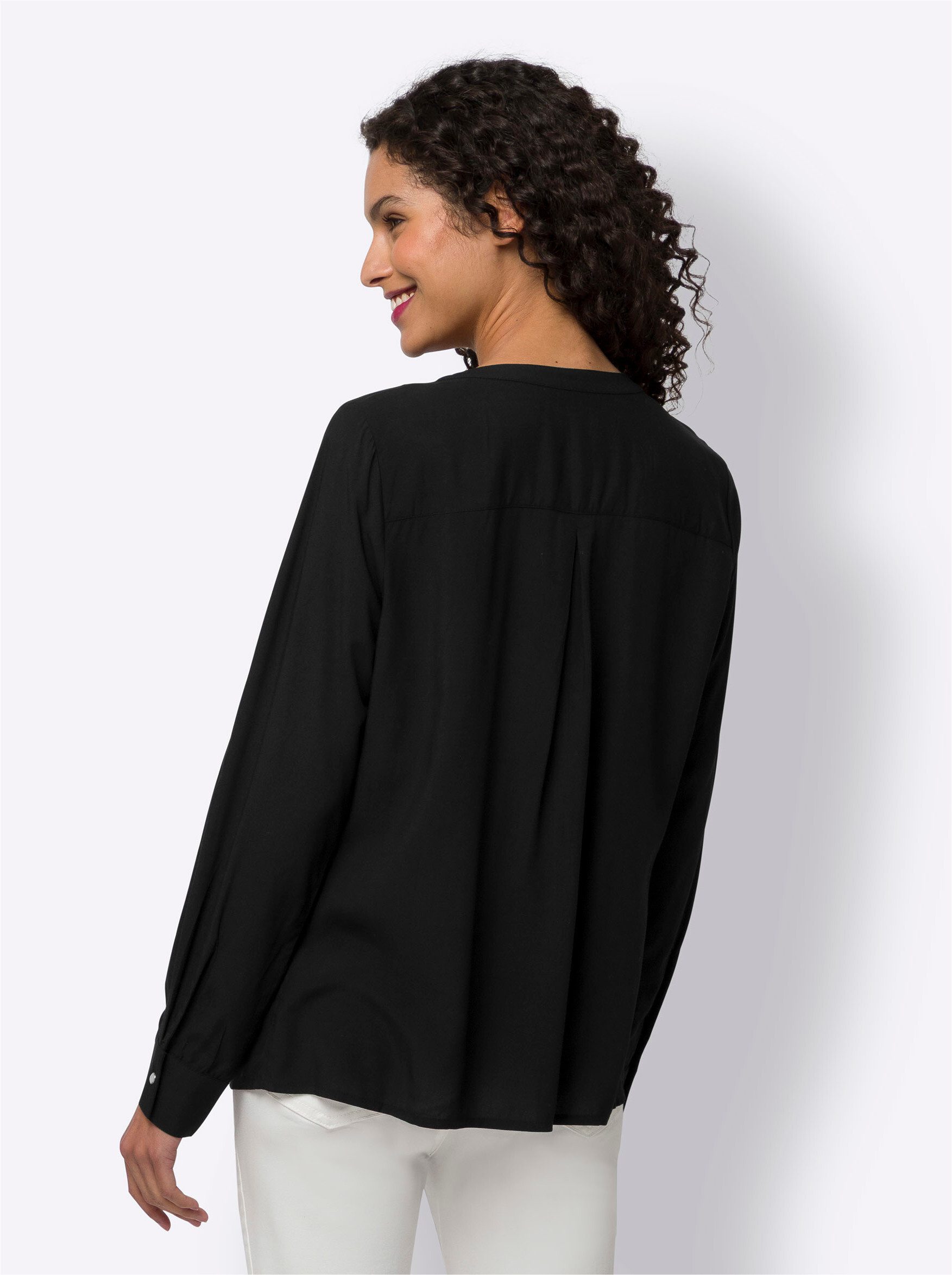 heine Klassische Bluse Rüschenbluse . günstig online kaufen