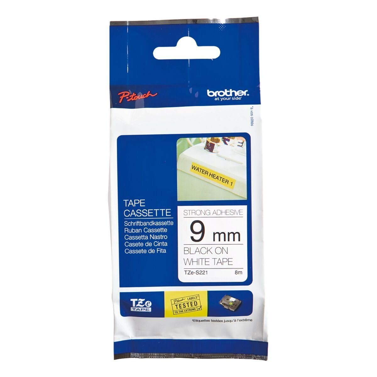 Brother Beschriftungsband TZe-S621, TZe-S221, 24,00 mm x 5,00 m, laminiert