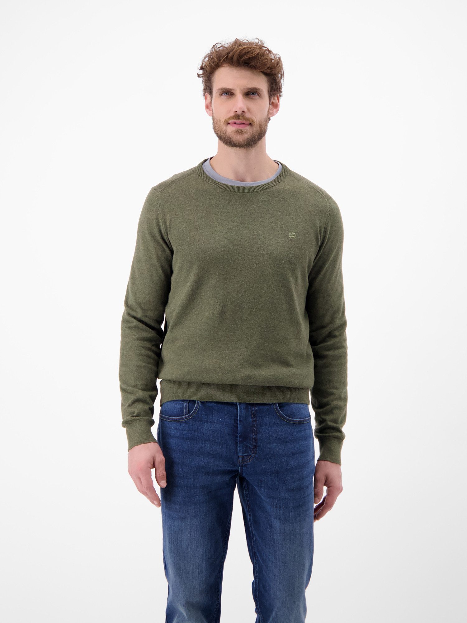 LERROS Strickpullover LERROS Herren Basic Strickpullover