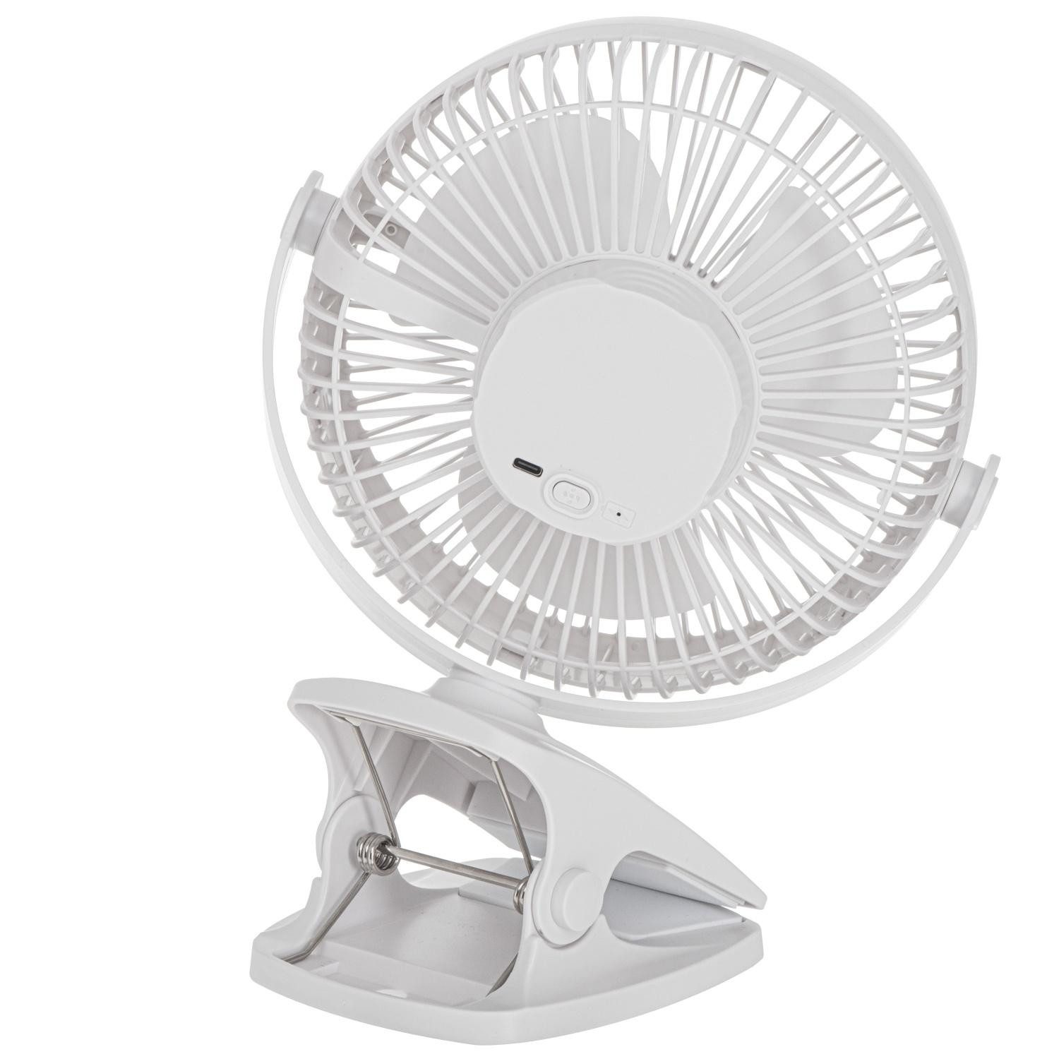 Adler Akku-Ventilator Adler AD 7342 white Akku-Ventilator mit Clip – Bild 4 von 5