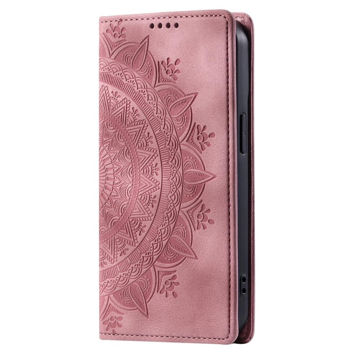 CoverKingz Handyhülle Hülle für Google Pixel 8a Handyhülle Flip Case Cover Tasche Etui 15,5 cm (6,1 Zoll), Mandala
